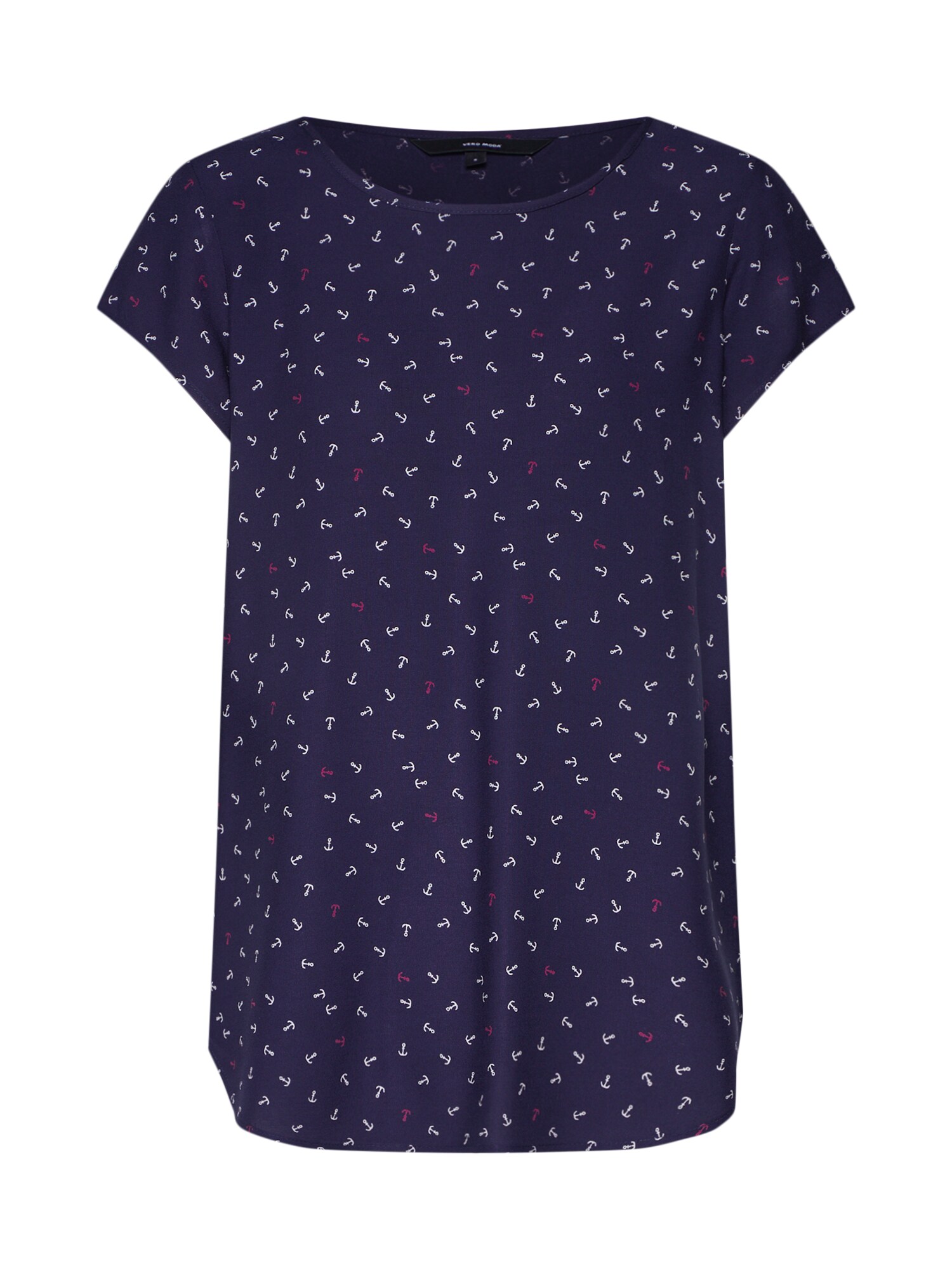 Vero Moda Dames Blouse Vmboca Beige Nachtblauw vero moda kopen in de aanbieding