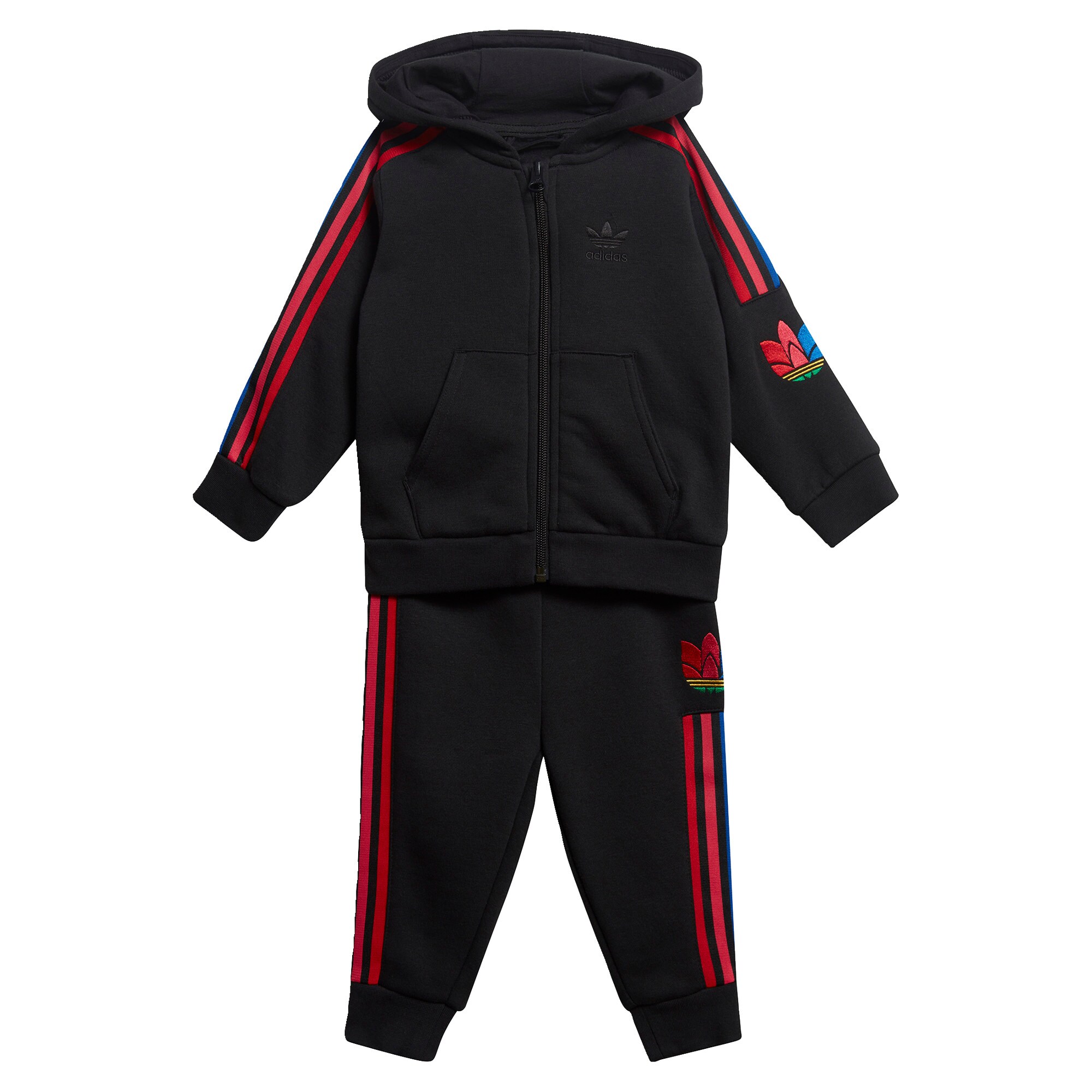 ADIDAS ORIGINALS Laisvalaikio kostiumas 'Adicolor 3D Trefoil Full'  mėlyna / raudona / juoda