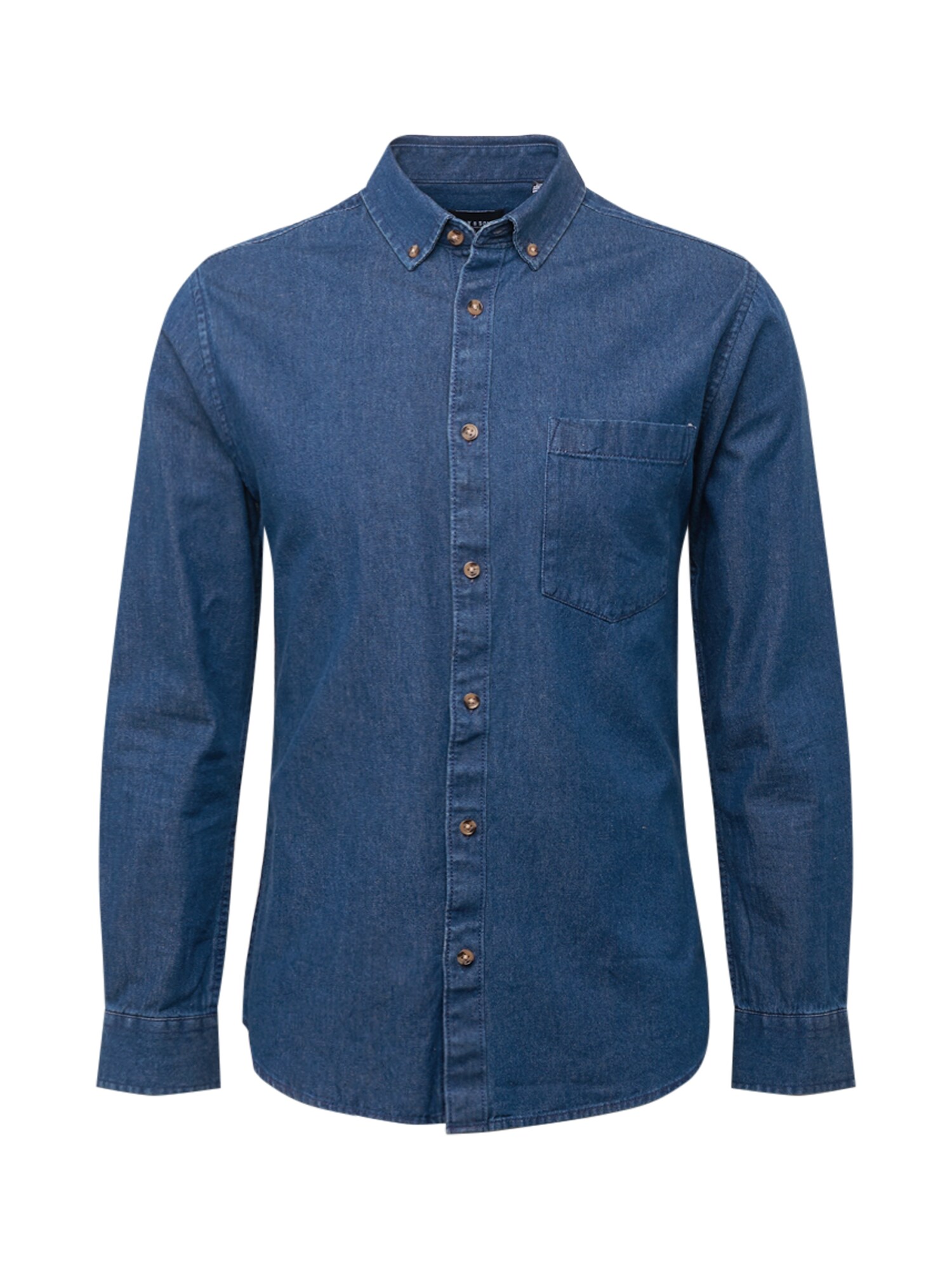Only & Sons Dalykiniai marškiniai 'BASIC'  tamsiai (džinso) mėlyna