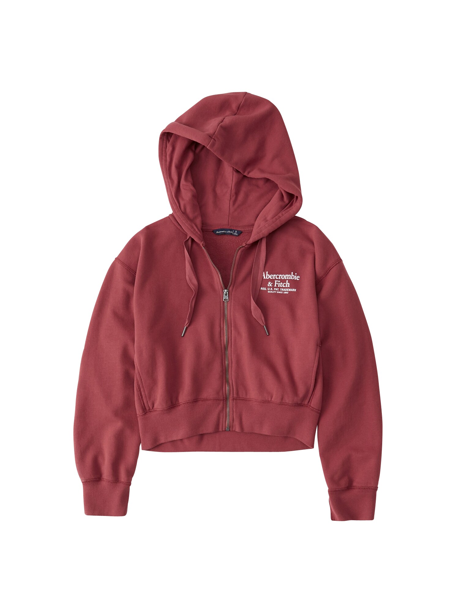 Abercrombie Fitch Dames Sweatvest Seasonal Fz Pastelrood abercrombie fitch kopen in de aanbieding