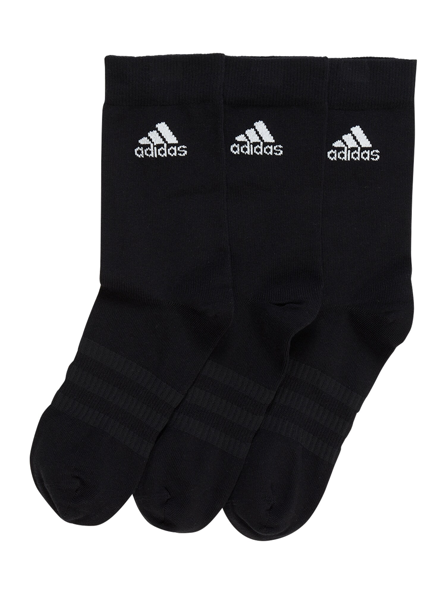 ADIDAS PERFORMANCE Sportinės kojinės 'Light Crew 3PP'  balta / juoda