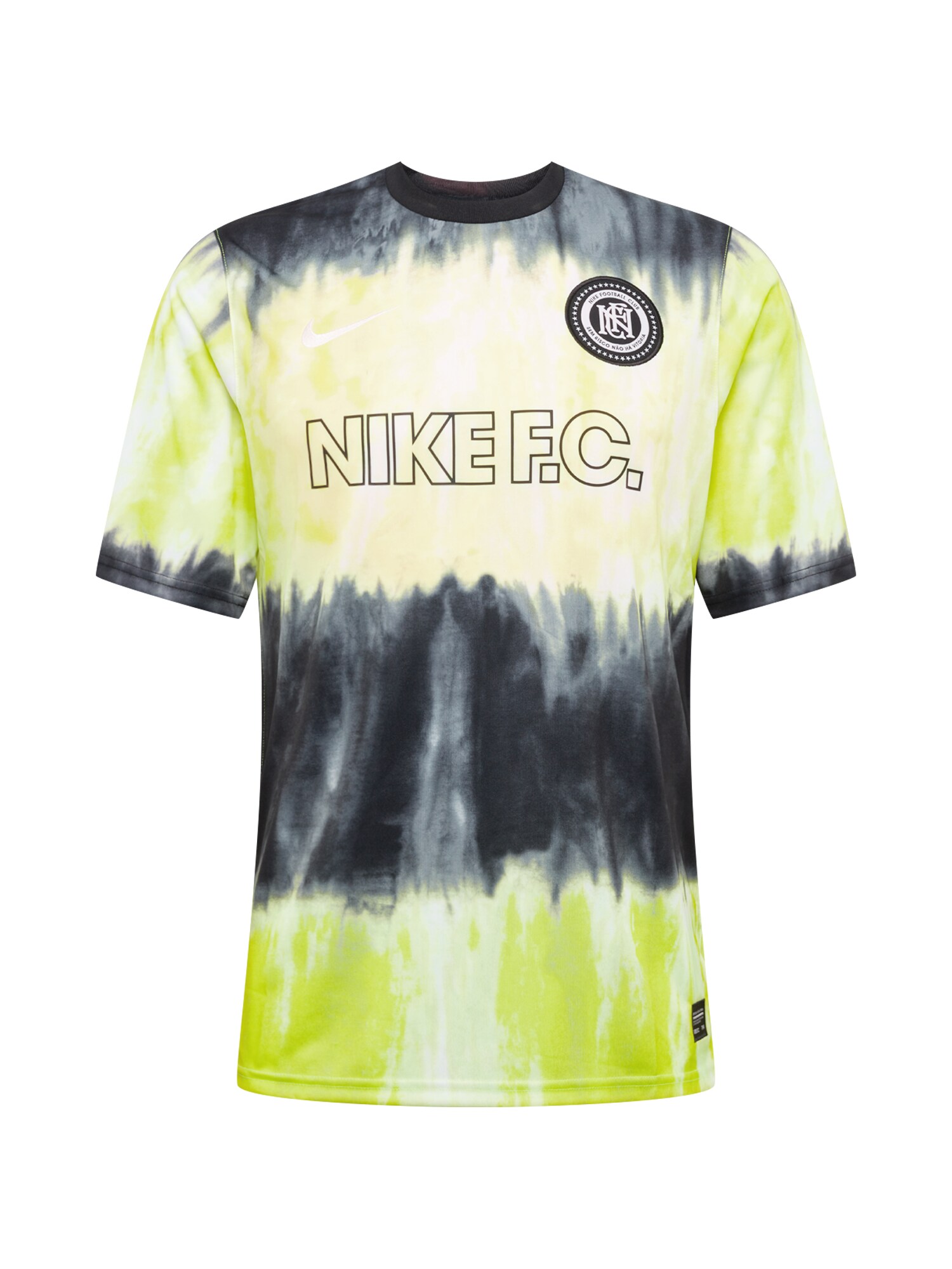 NIKE Triko 'Nike F.C.'  neoninė žalia / juoda