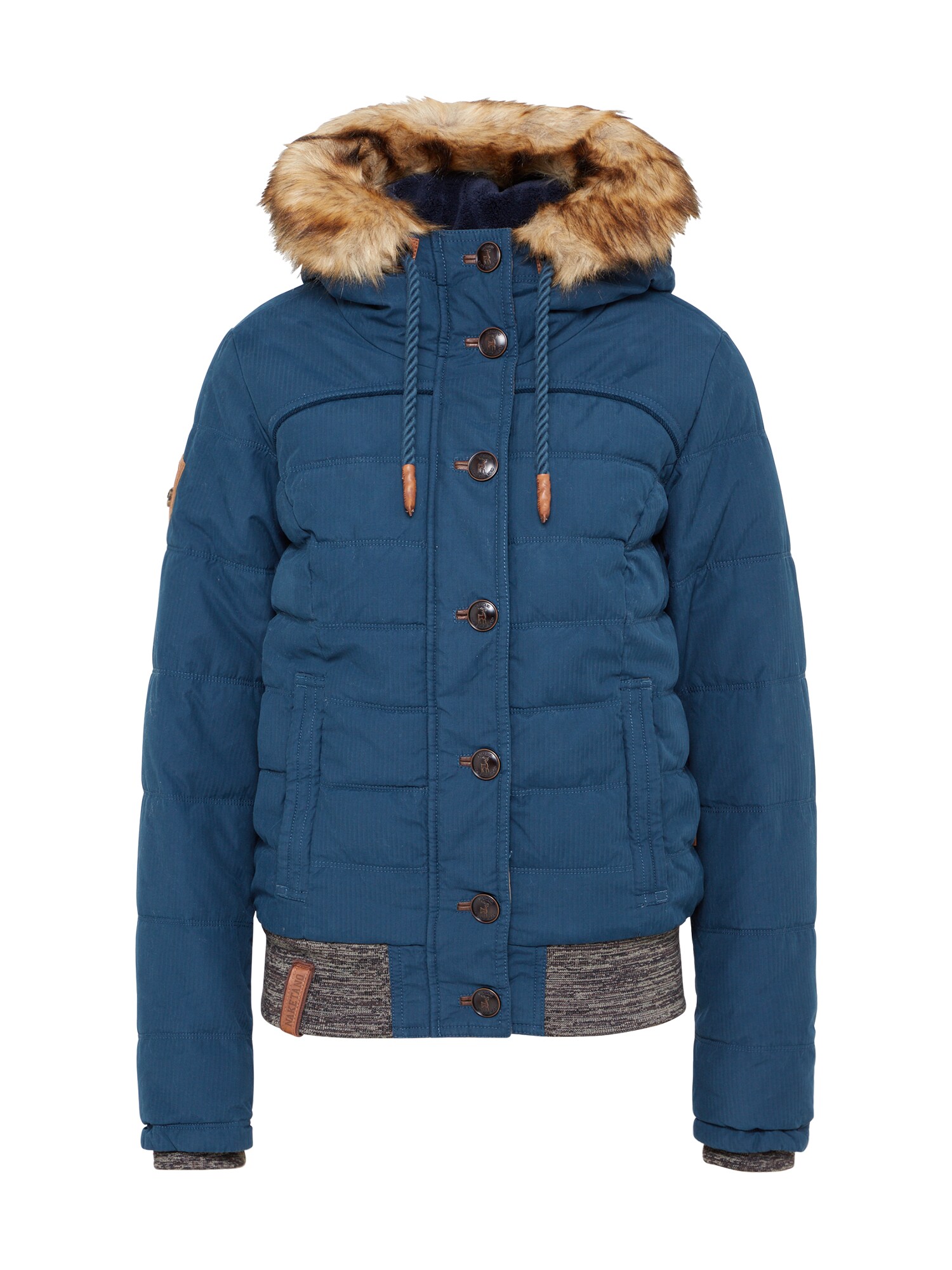 Naketano Dames Winterjas Danger Klaus Iii Kobaltblauw naketano kopen in de aanbieding