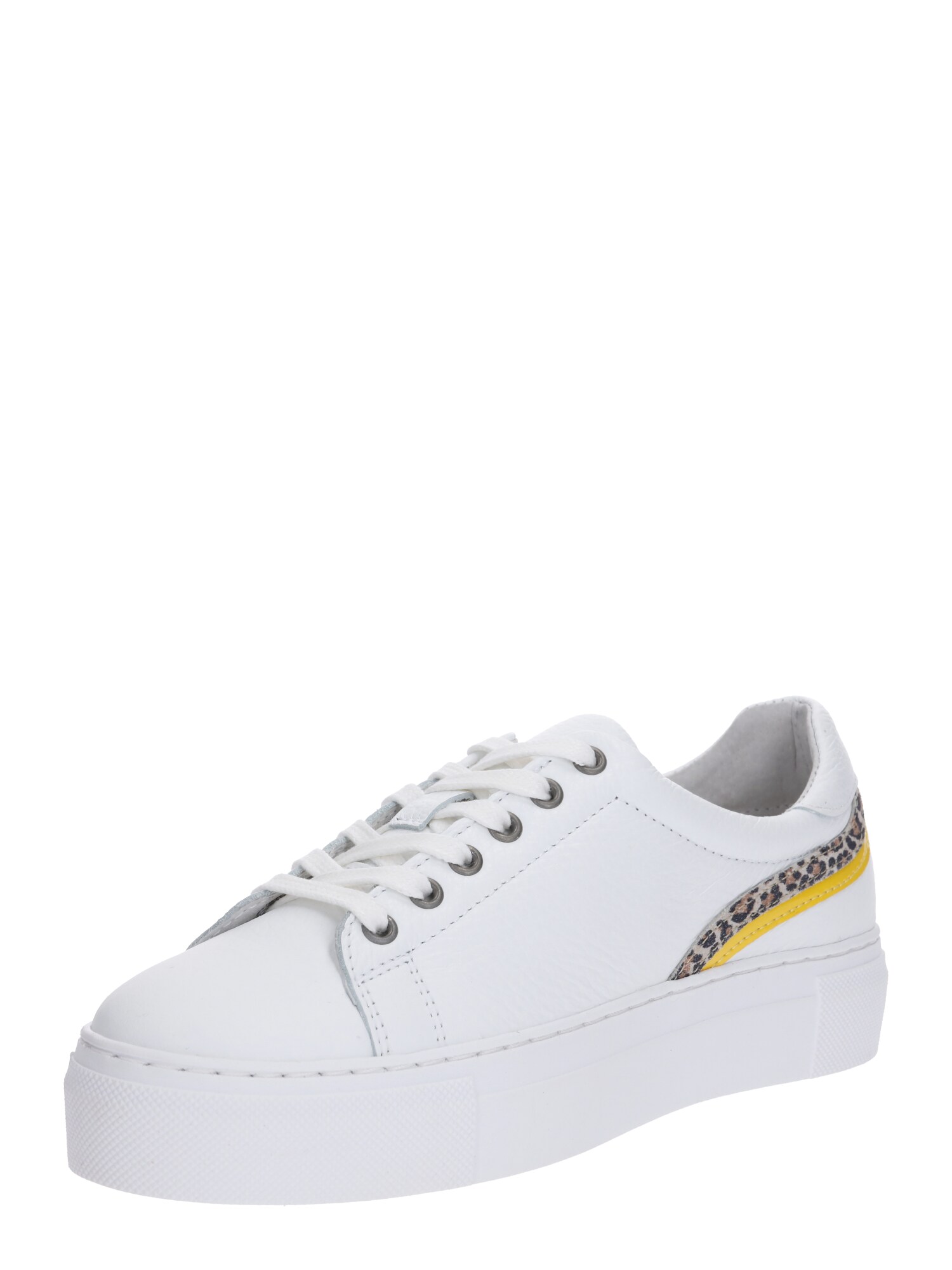 Ps Poelman Dames Sneakers Laag Geel Wit ps poelman kopen in de aanbieding