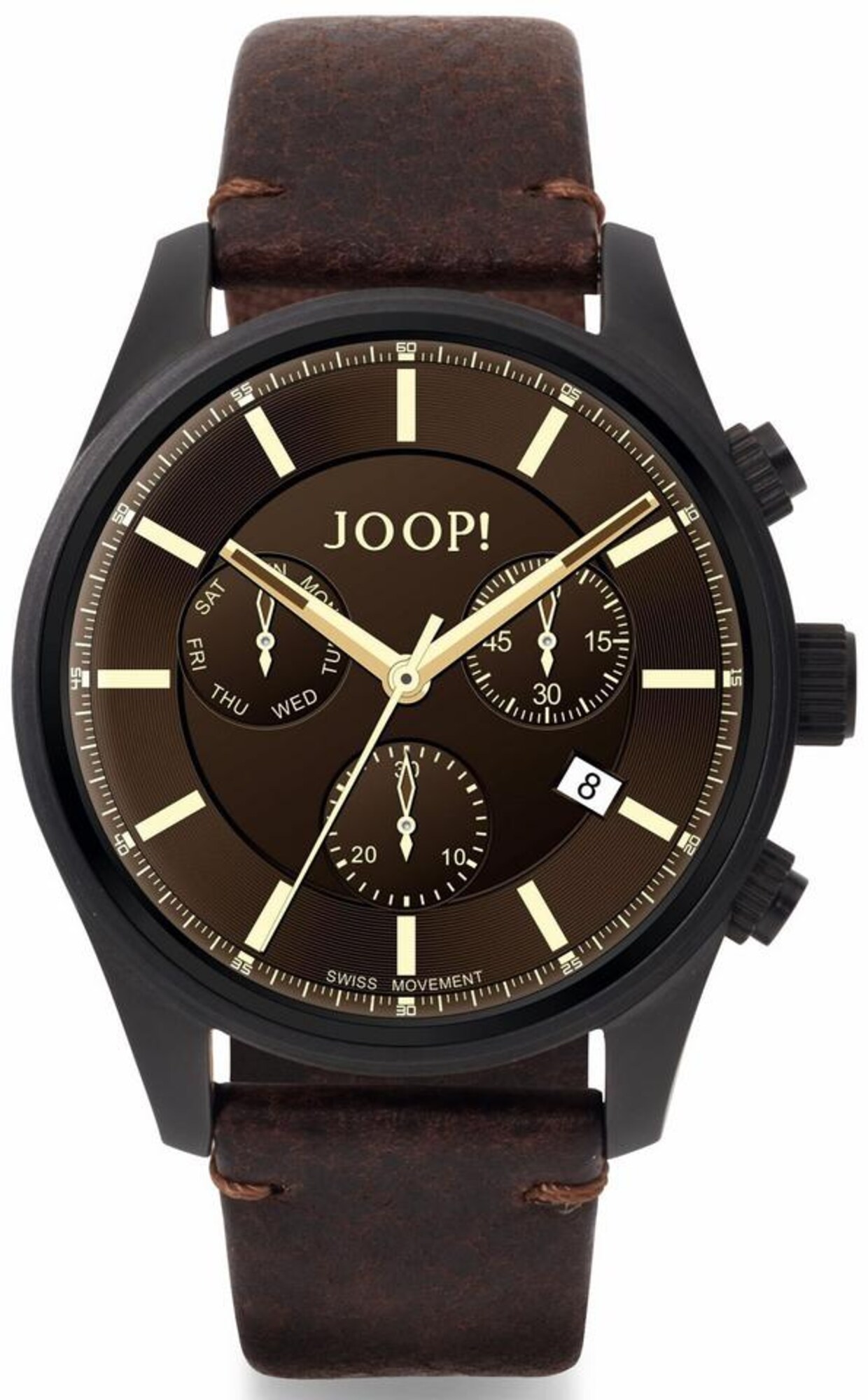 JOOP! Chronograph ''''2022859'''' dunkelbraun / gold