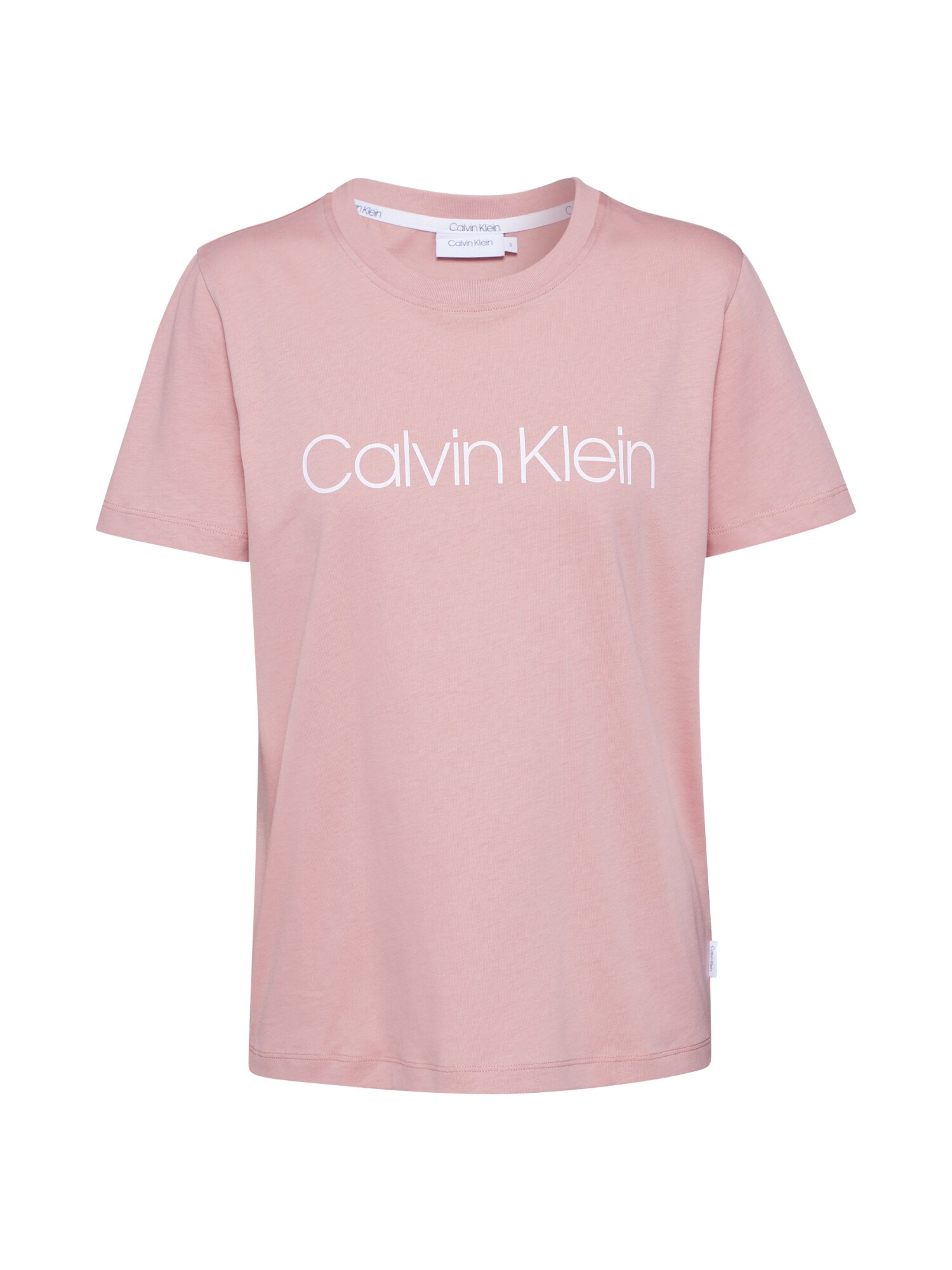 Calvin Klein Marškinėliai  rožių spalva / balta