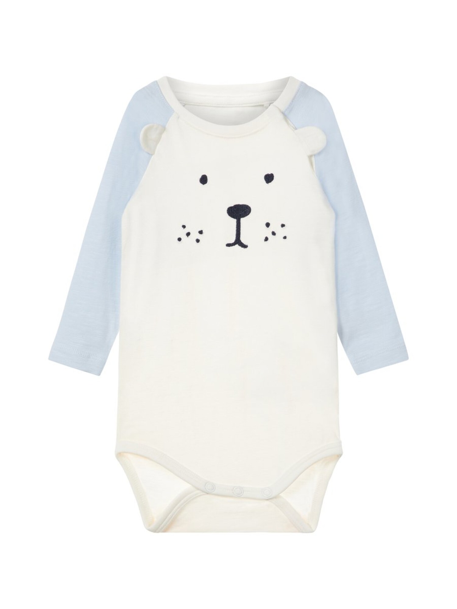 Name It Jongens Rompertjebody Teddybar Opaal Zwart Wit name it kopen in de aanbieding