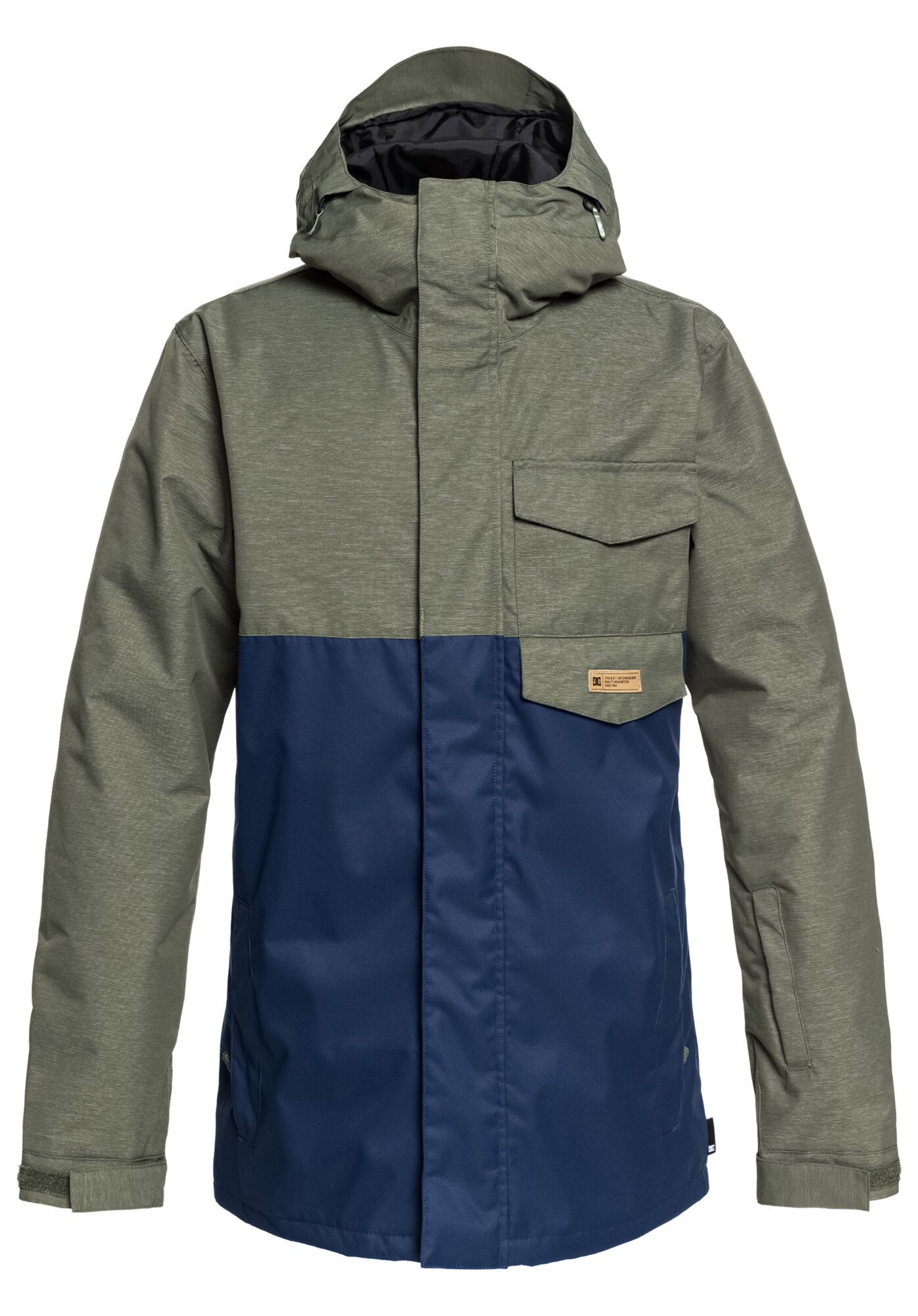 Dc Shoes Heren Sportjas Merchant Donkerblauw Olijfgroen dc shoes kopen in de aanbieding