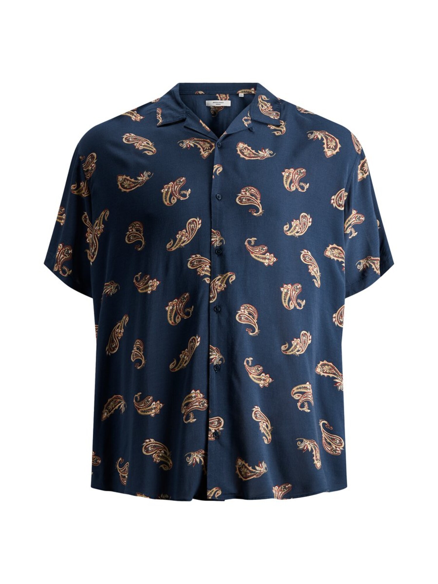 Jack And Jones Heren Overhemd Navy Pasteelgeel Pastelrood jack and jones kopen in de aanbieding