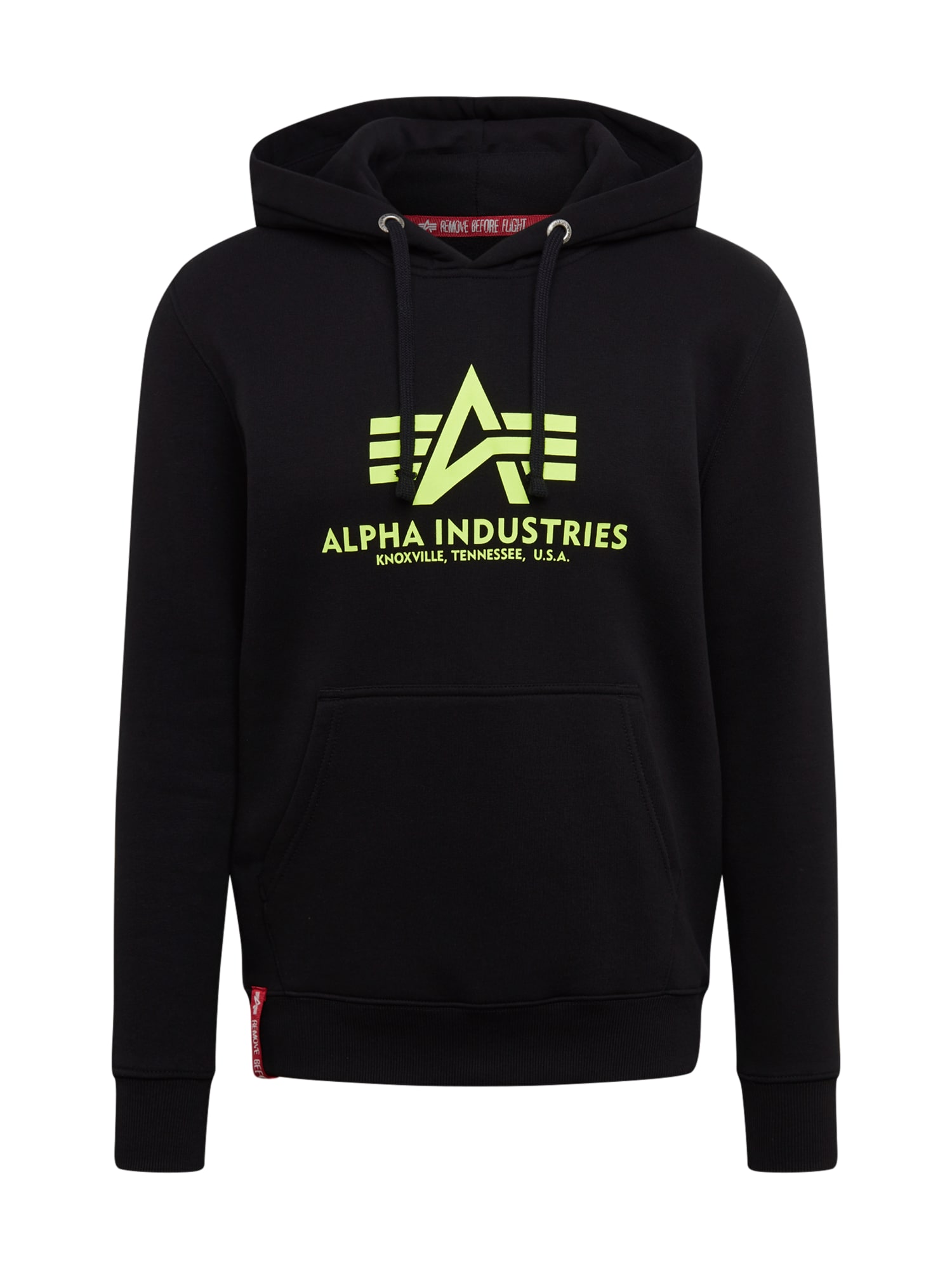 Sweatshirt 'Basic Hoody Neon Print' alpha industries