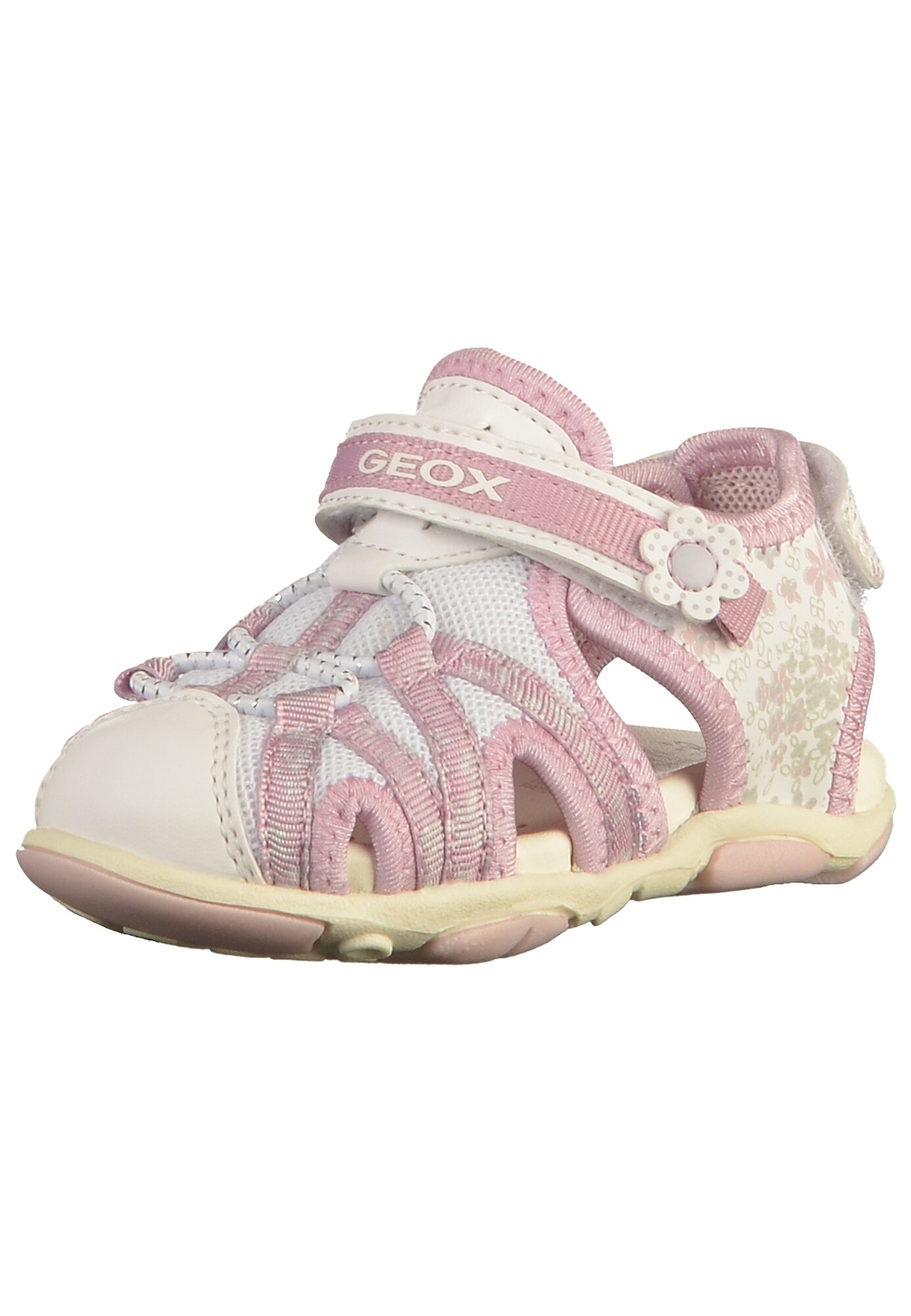 Geox Meisjes Sandalen Rosa Wit geox kopen in de aanbieding