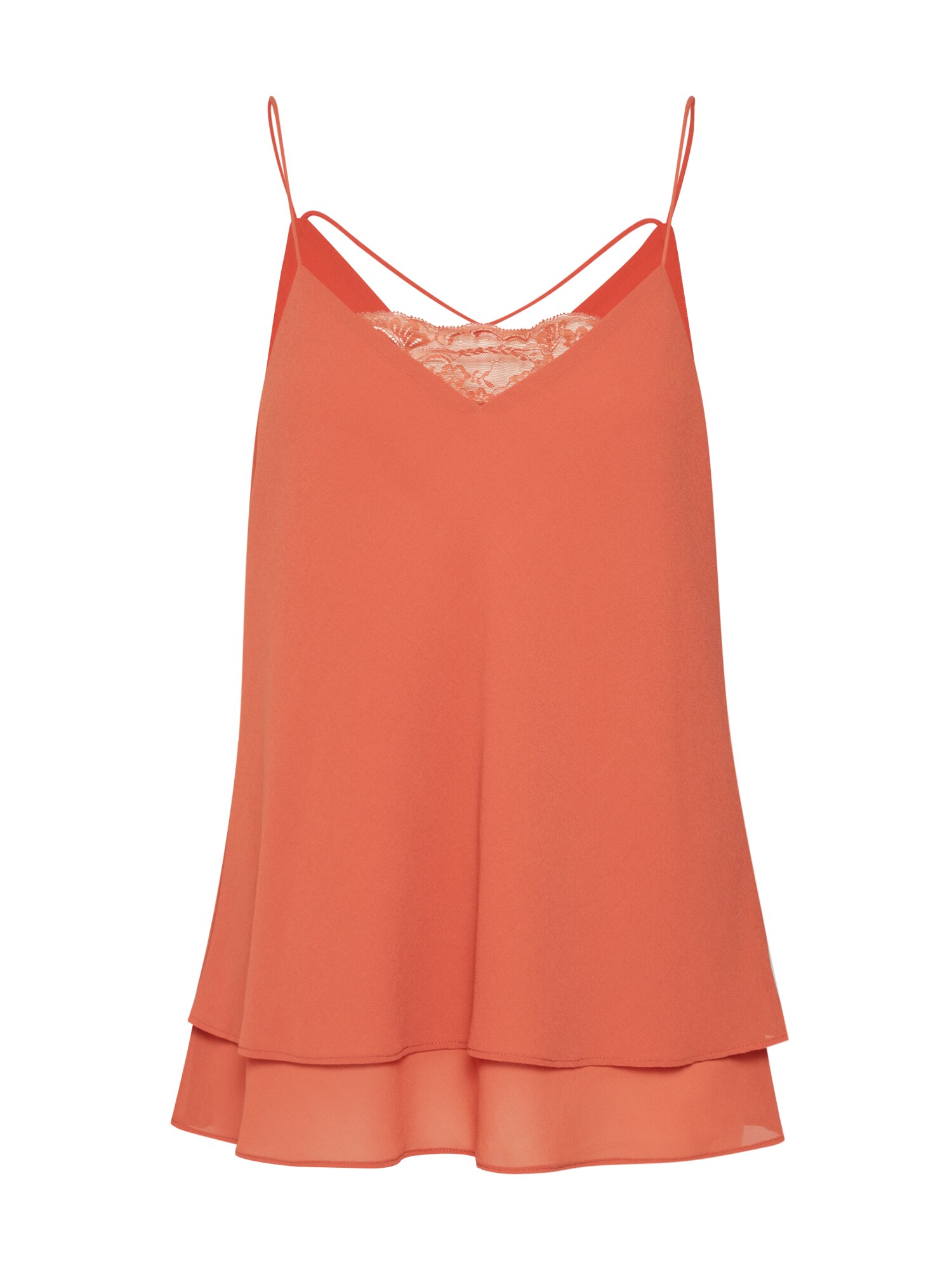 Pieces Dames Top Kaysa Roestbruin pieces kopen in de aanbieding