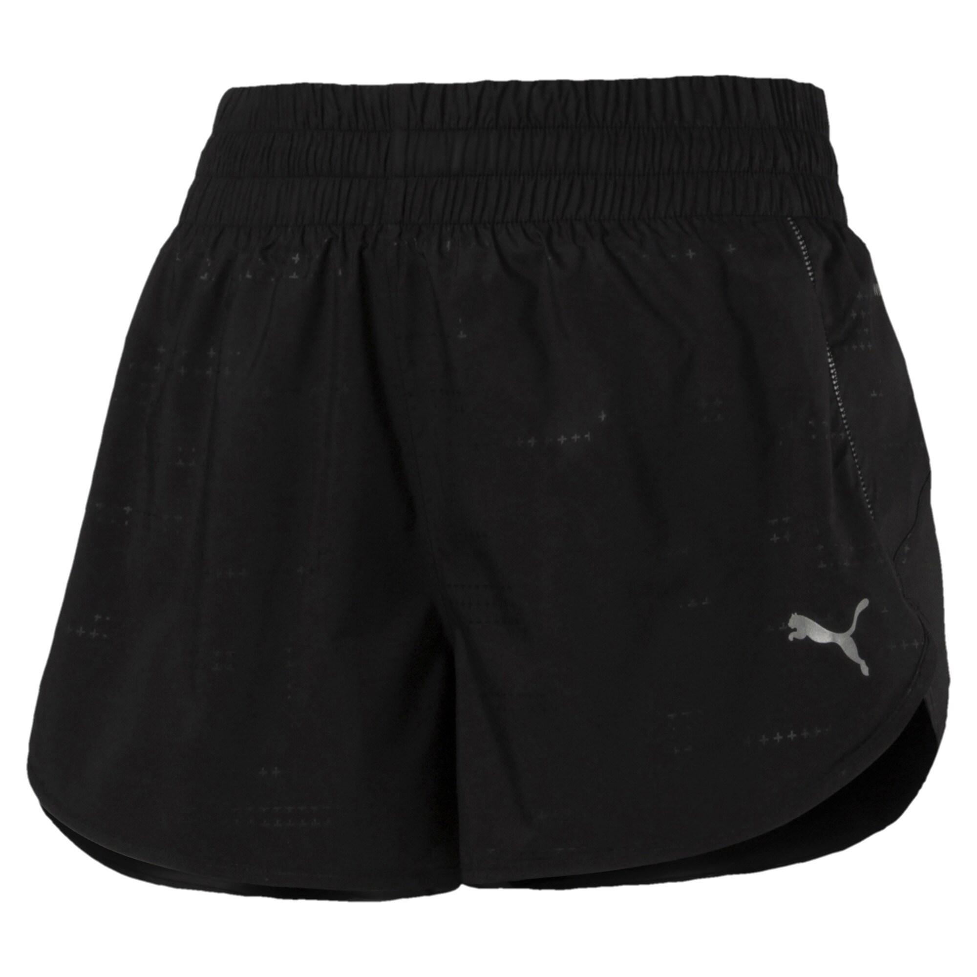 Puma Dames Sportbroek Keep Up Graphic Grijs Zwart puma kopen in de aanbieding