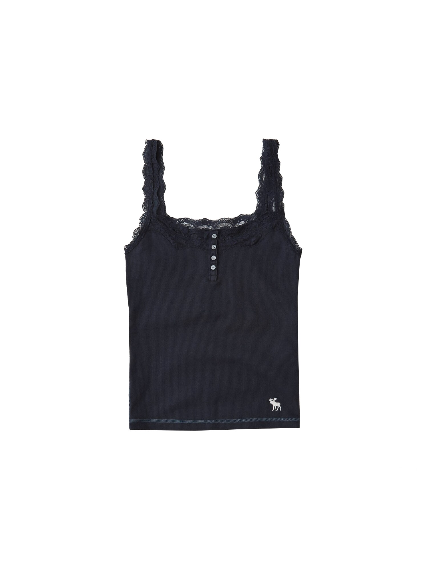 Abercrombie Fitch Dames Top Moose Lace Cami Navy abercrombie fitch kopen in de aanbieding