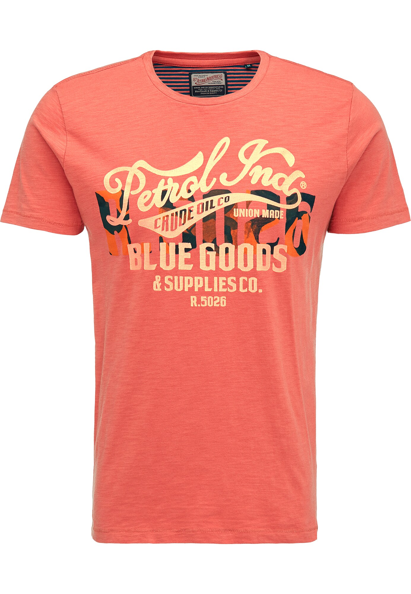 Petrol Industries Heren Shirt Donkeroranje petrol industries kopen in de aanbieding