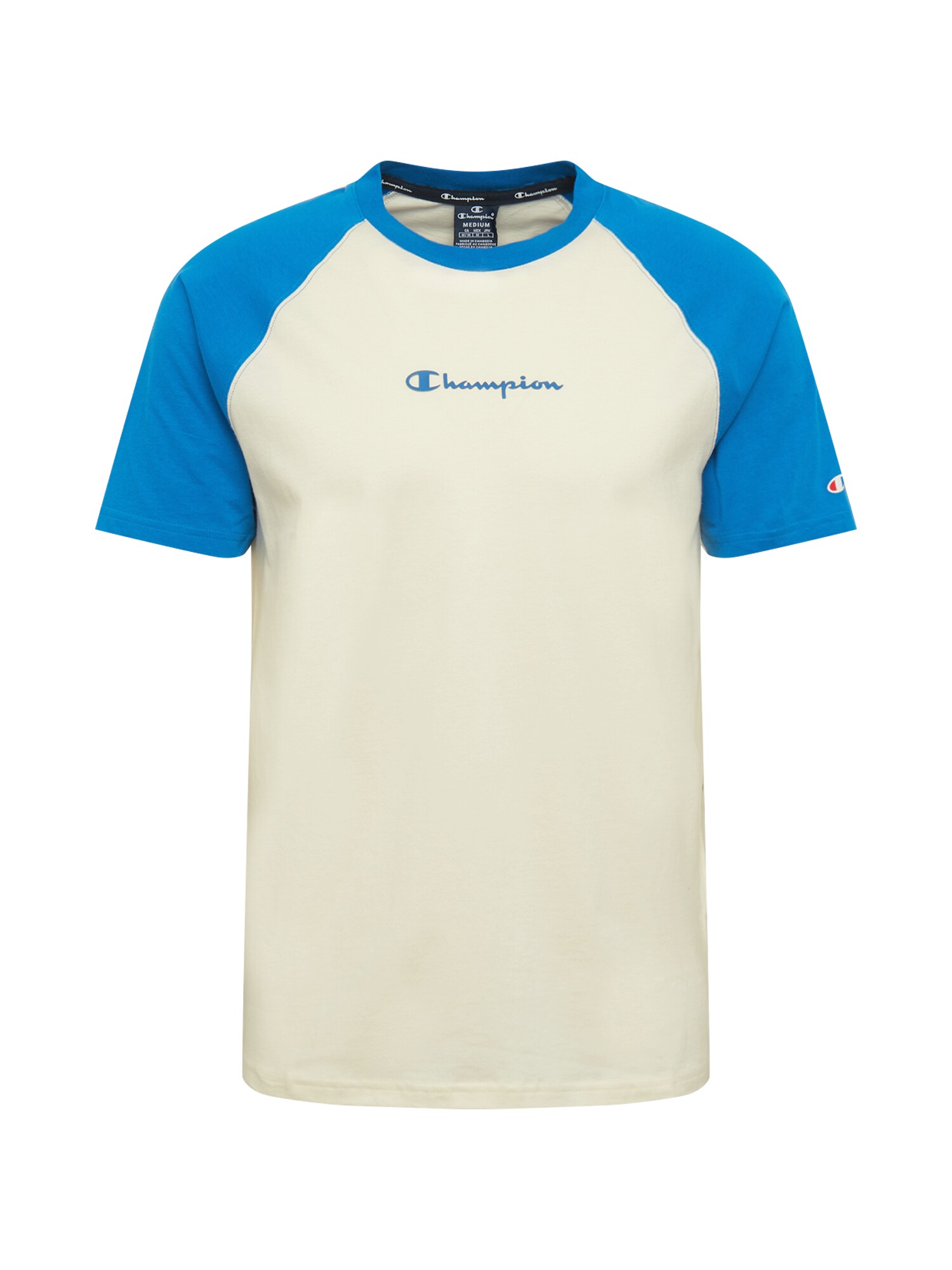 Champion Authentic Athletic Apparel Marškinėliai  mėlyna / balta