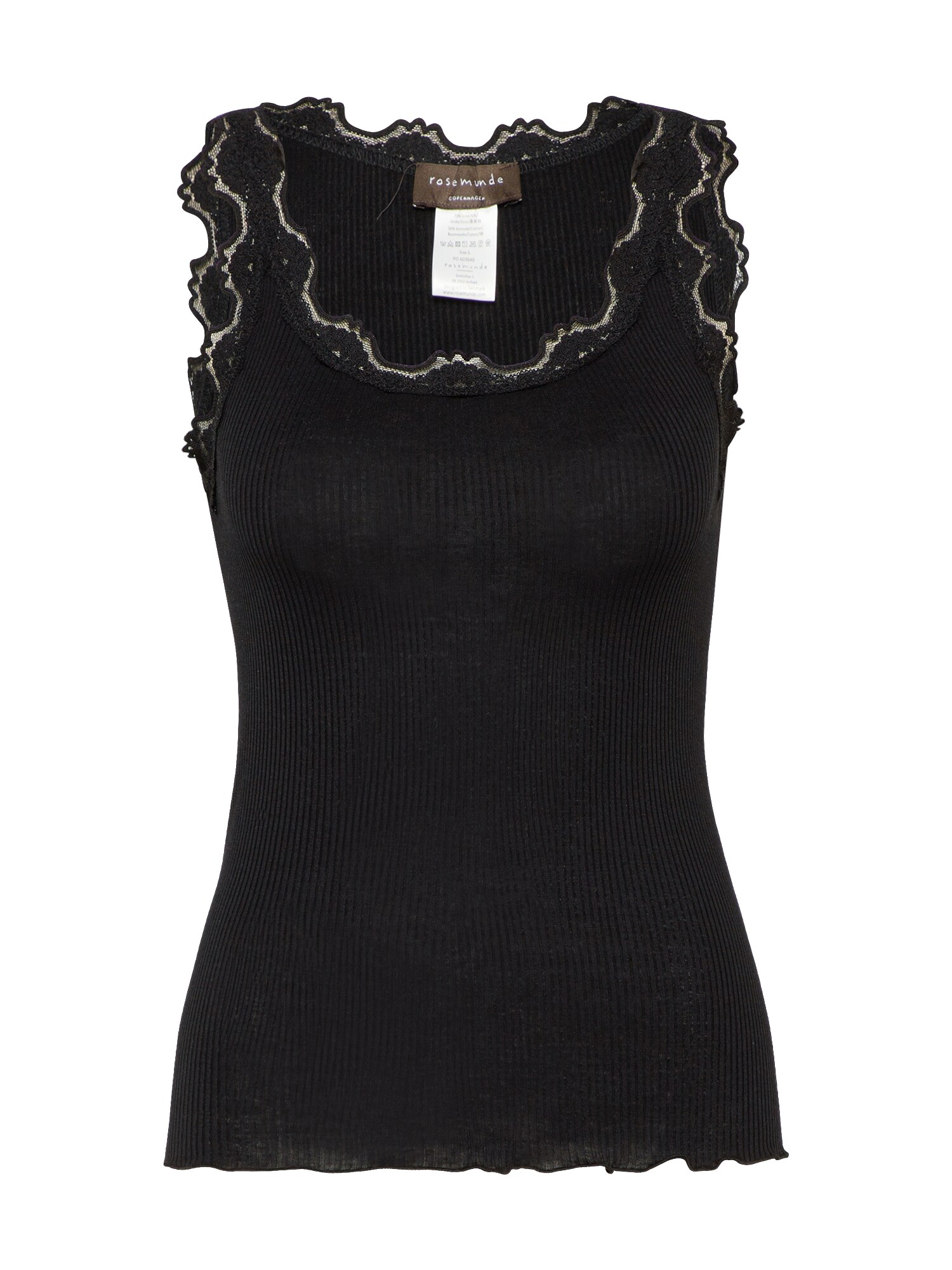 rosemunde Top vintage lace  negru