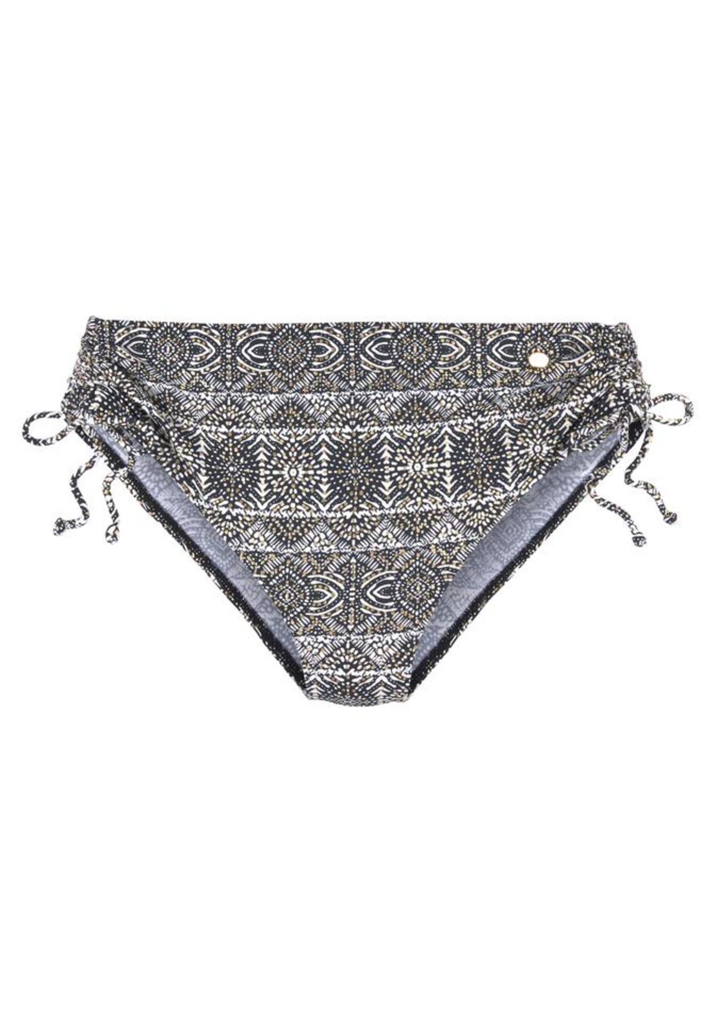 LASCANA Bikinio kelnaitės  balta / šviesiai ruda / juoda