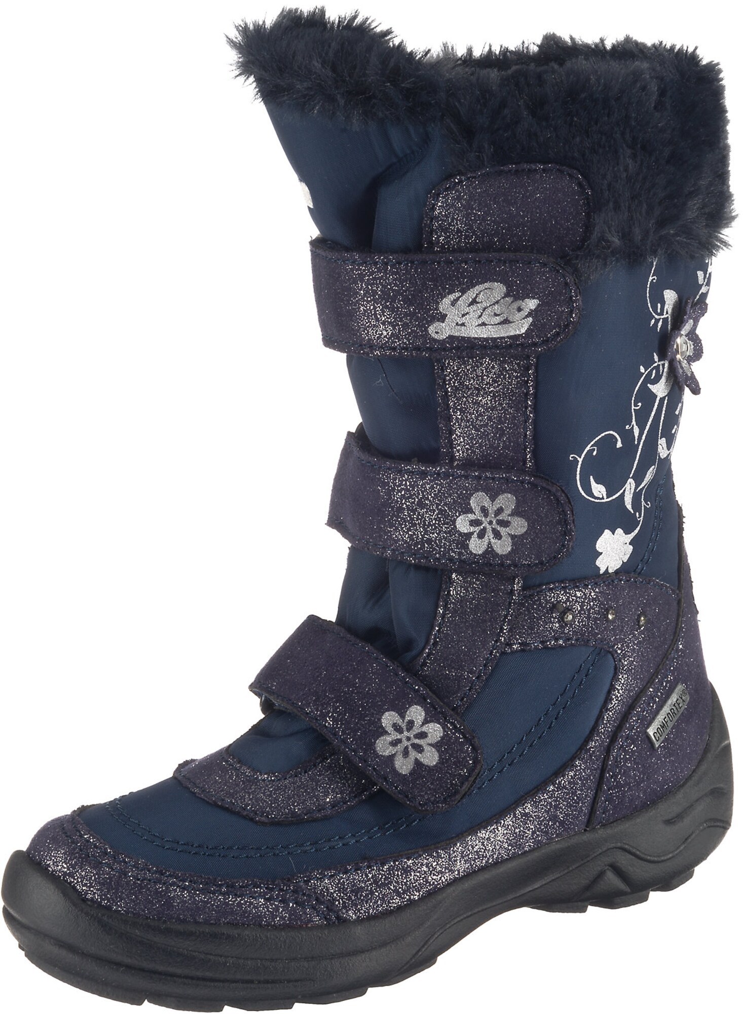 LICO Snowboots  navy / violetblå