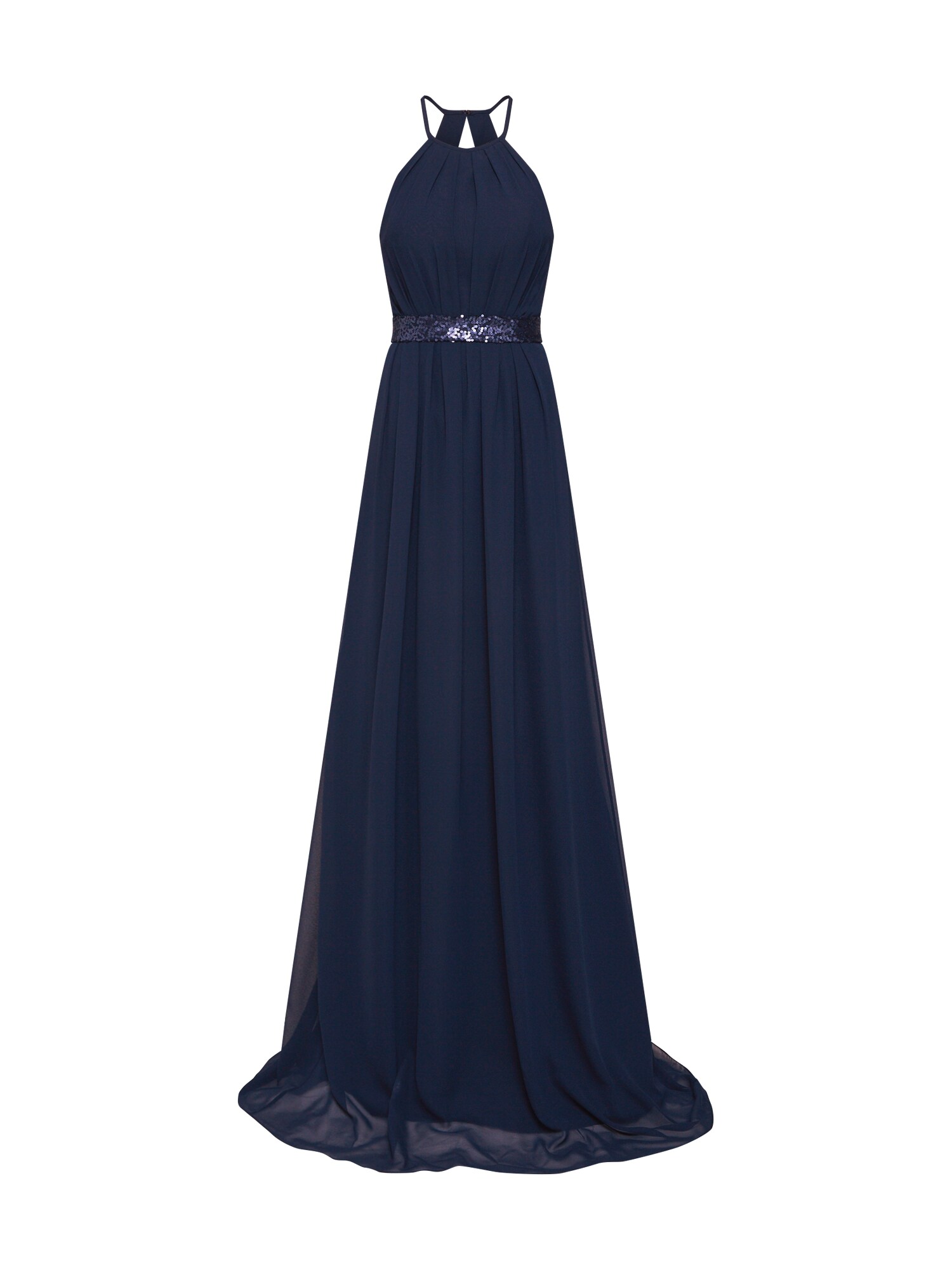 STAR NIGHT Vakarinė suknelė 'long dress chiffon & sequins'  tamsiai mėlyna