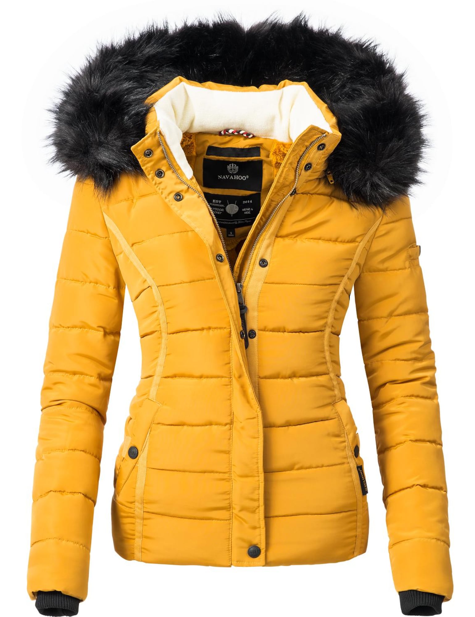 NAVAHOO Geacă de iarnă Miamor  galben auriu / negru