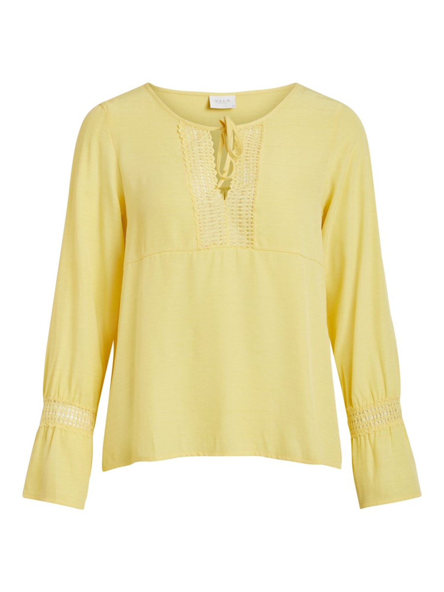 Vila Dames Shirt Geel vila kopen in de aanbieding