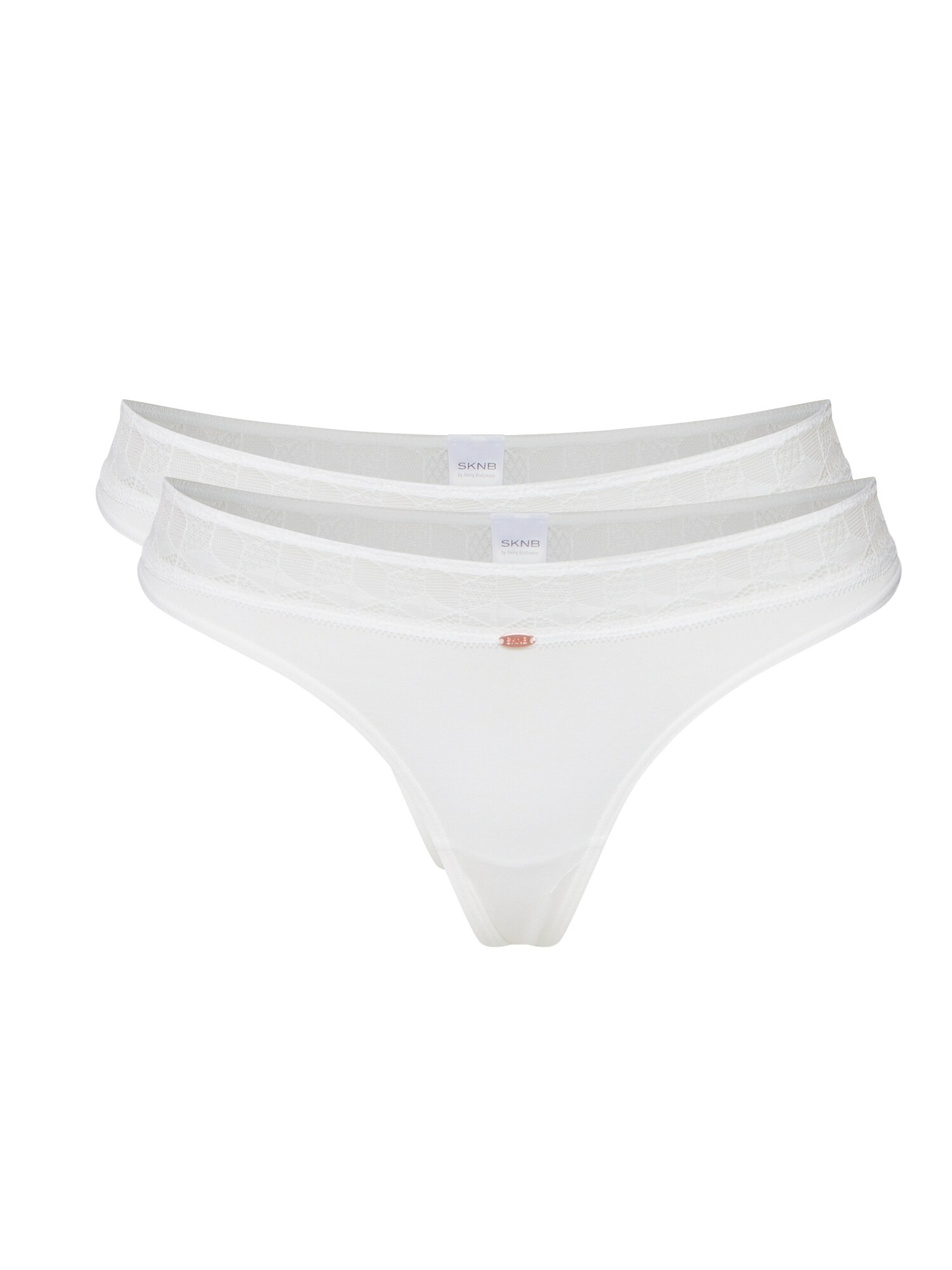 Skiny Dames String Cotton Graphic Natuurwit skiny kopen in de aanbieding