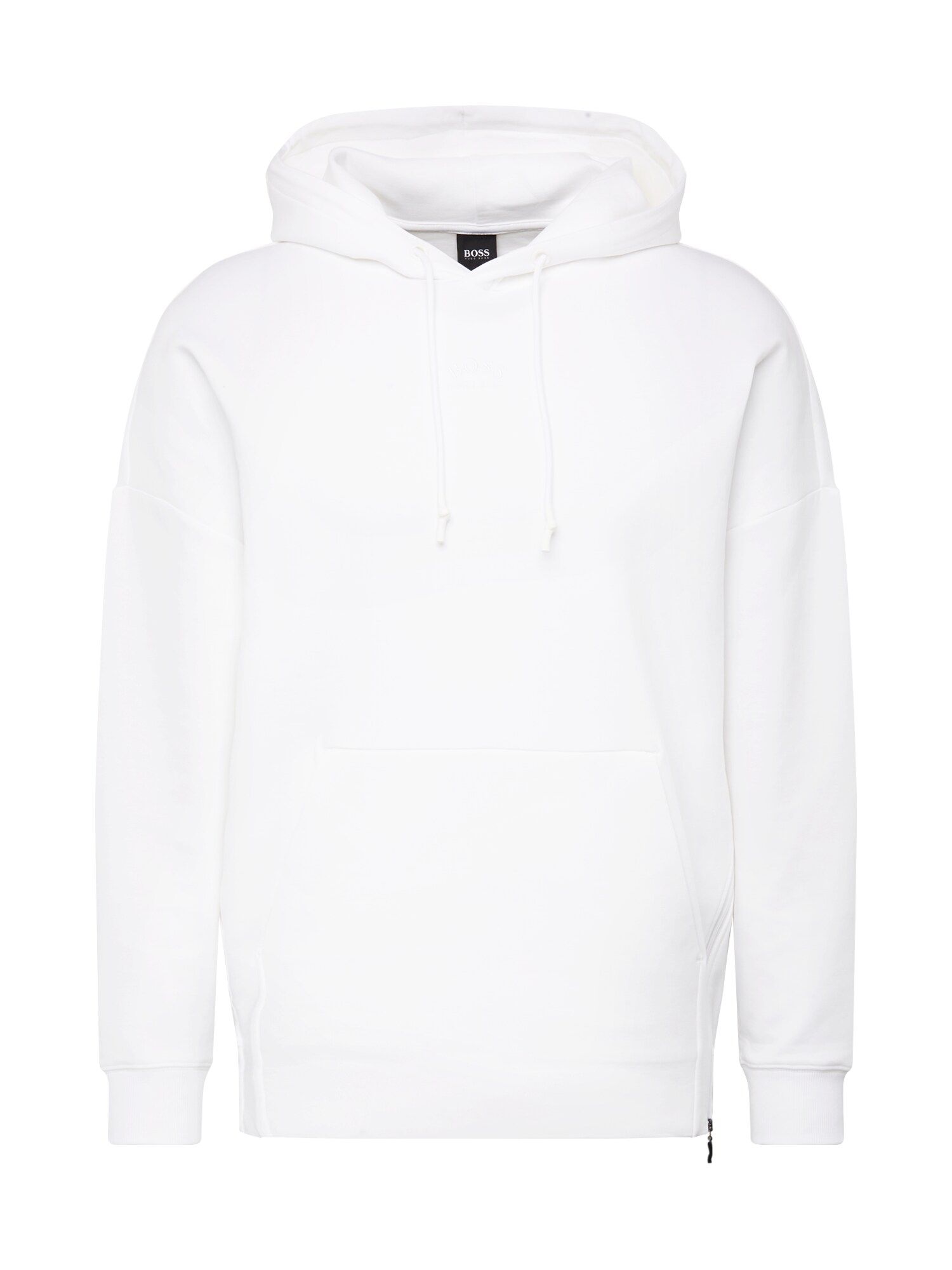 BOSS ATHLEISURE Megztinis be užsegimo 'Sly'  balta