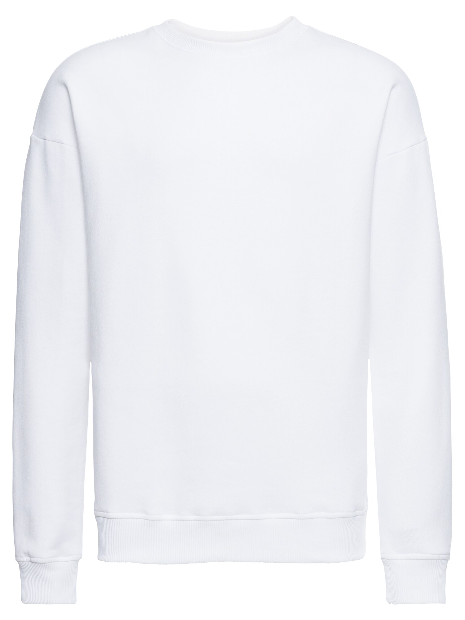 Urban Classics Heren Sweatshirt Basic Crewneck Wit urban classics kopen in de aanbieding