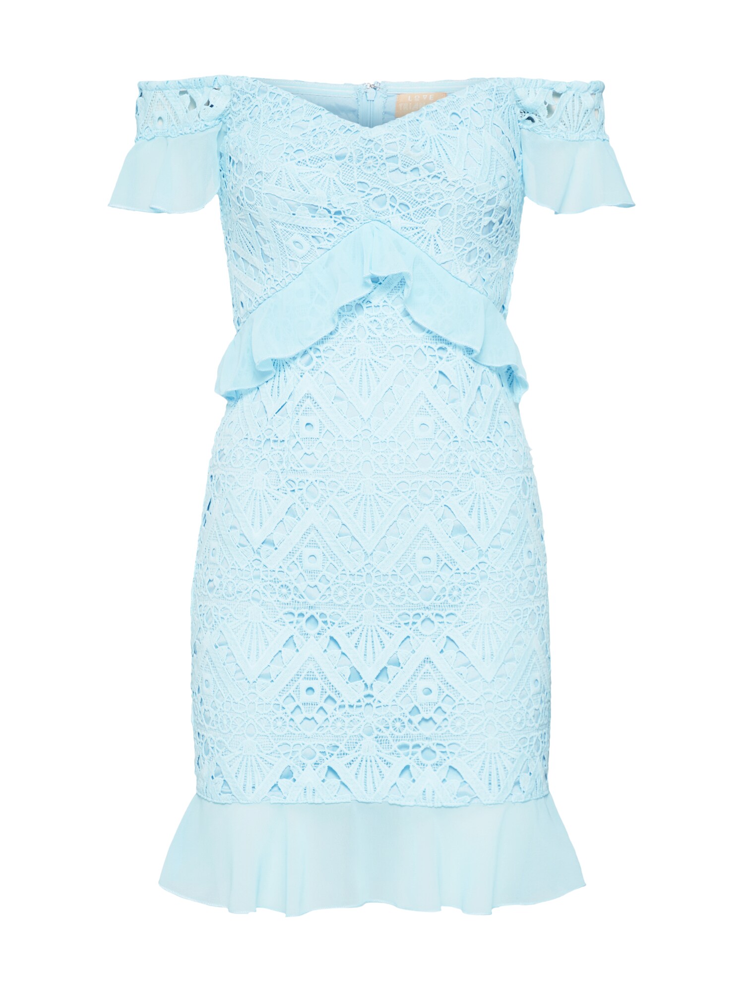 Love Triangle Rochie de vară The Skies  albastru deschis