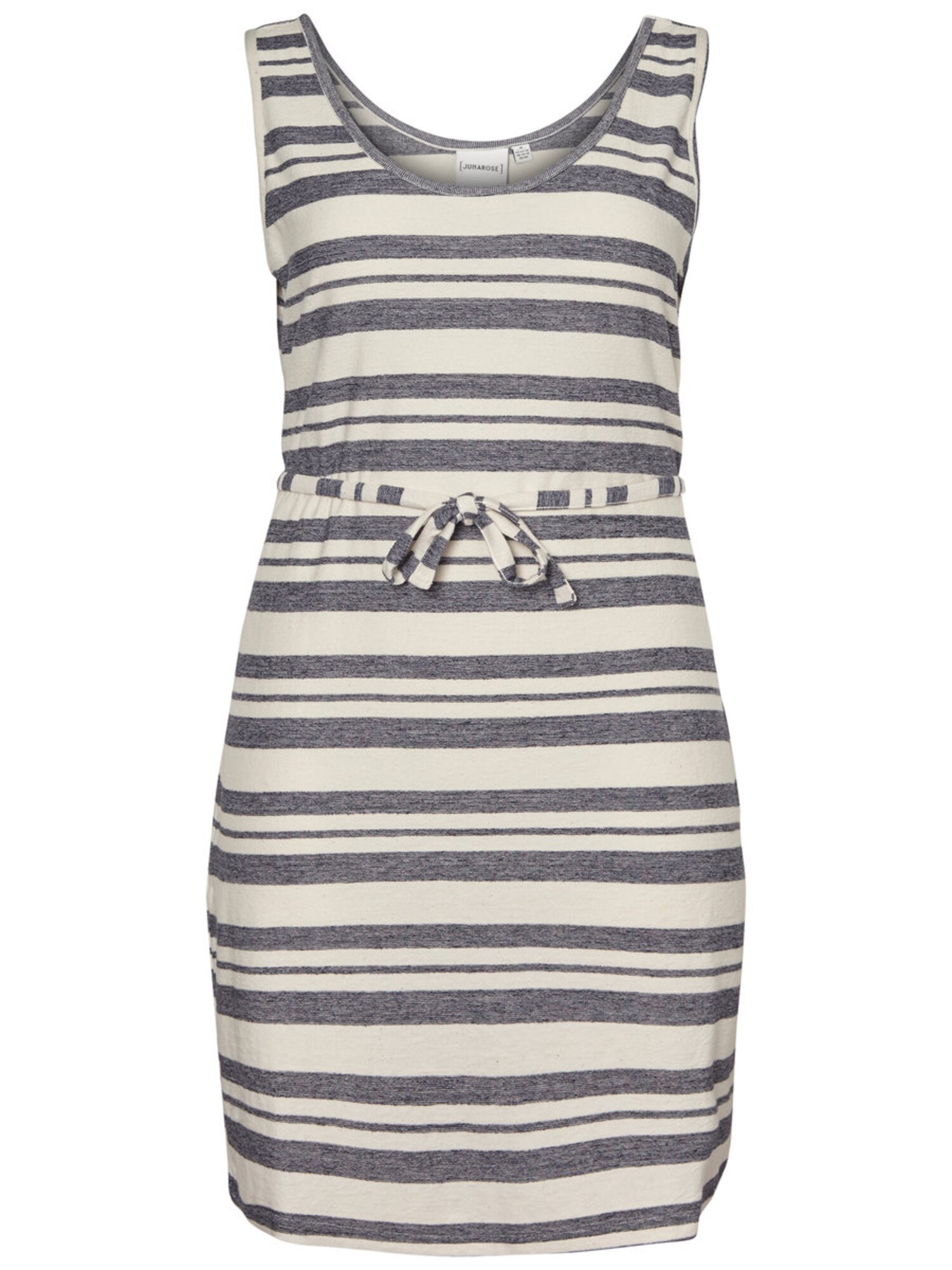 Junarose Dames Jurk Grijs Gemeleerd Wit junarose kopen in de aanbieding