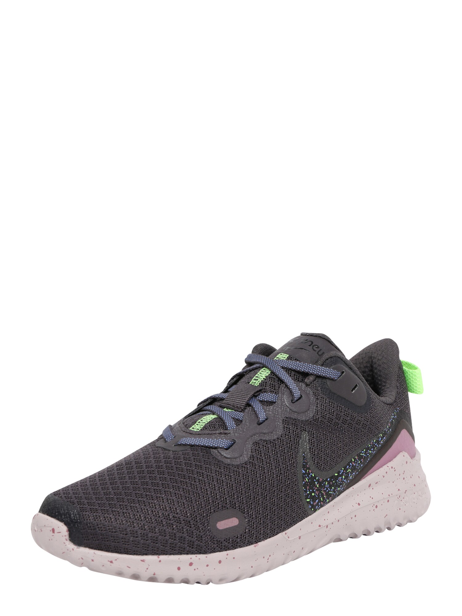 NIKE Sportiniai batai 'Renew Ride Special Edition'  tamsiai pilka / neoninė žalia