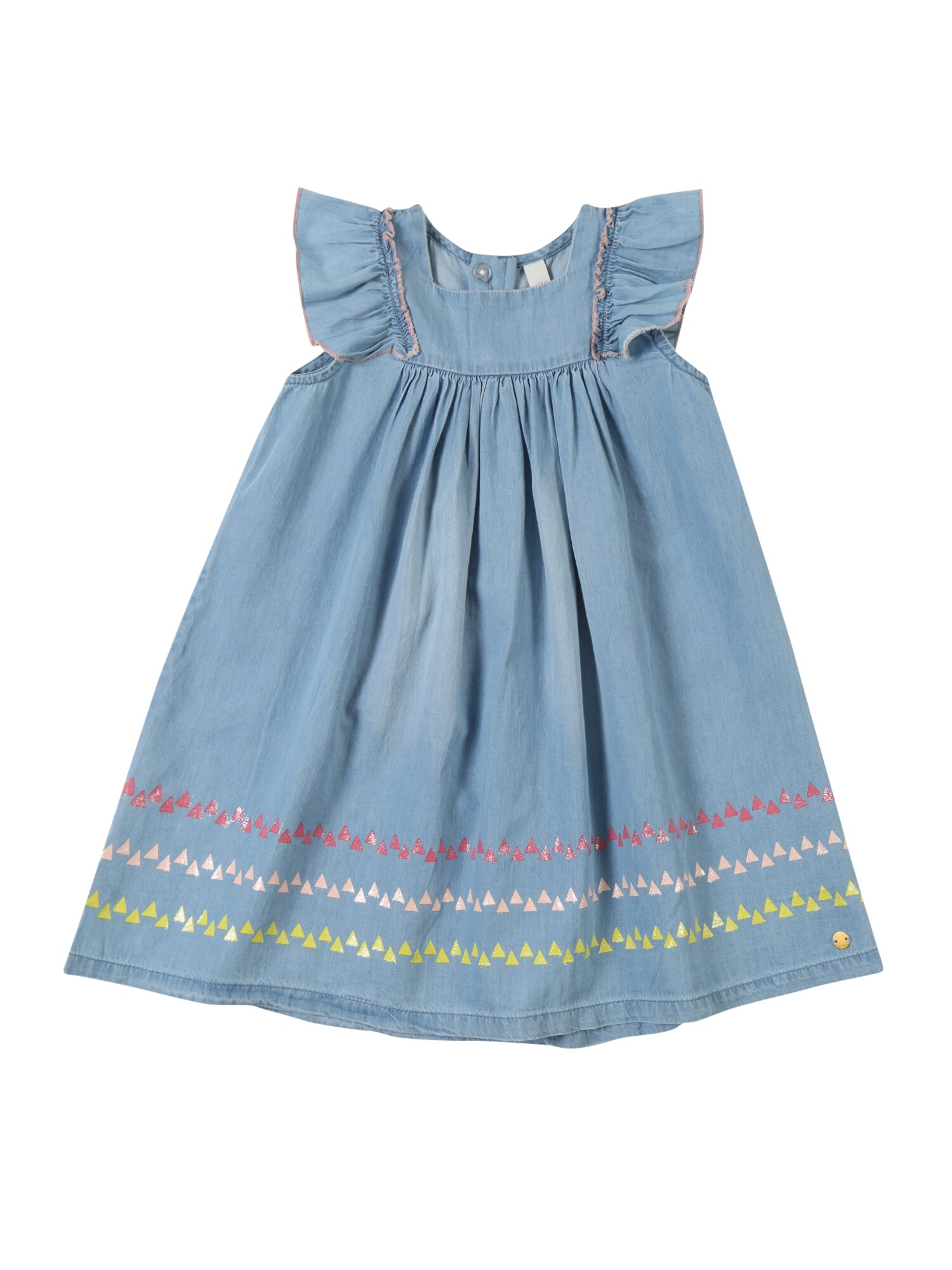 Esprit Meisjes Jurk Blauw Denim Gemengde Kleuren esprit kopen in de aanbieding