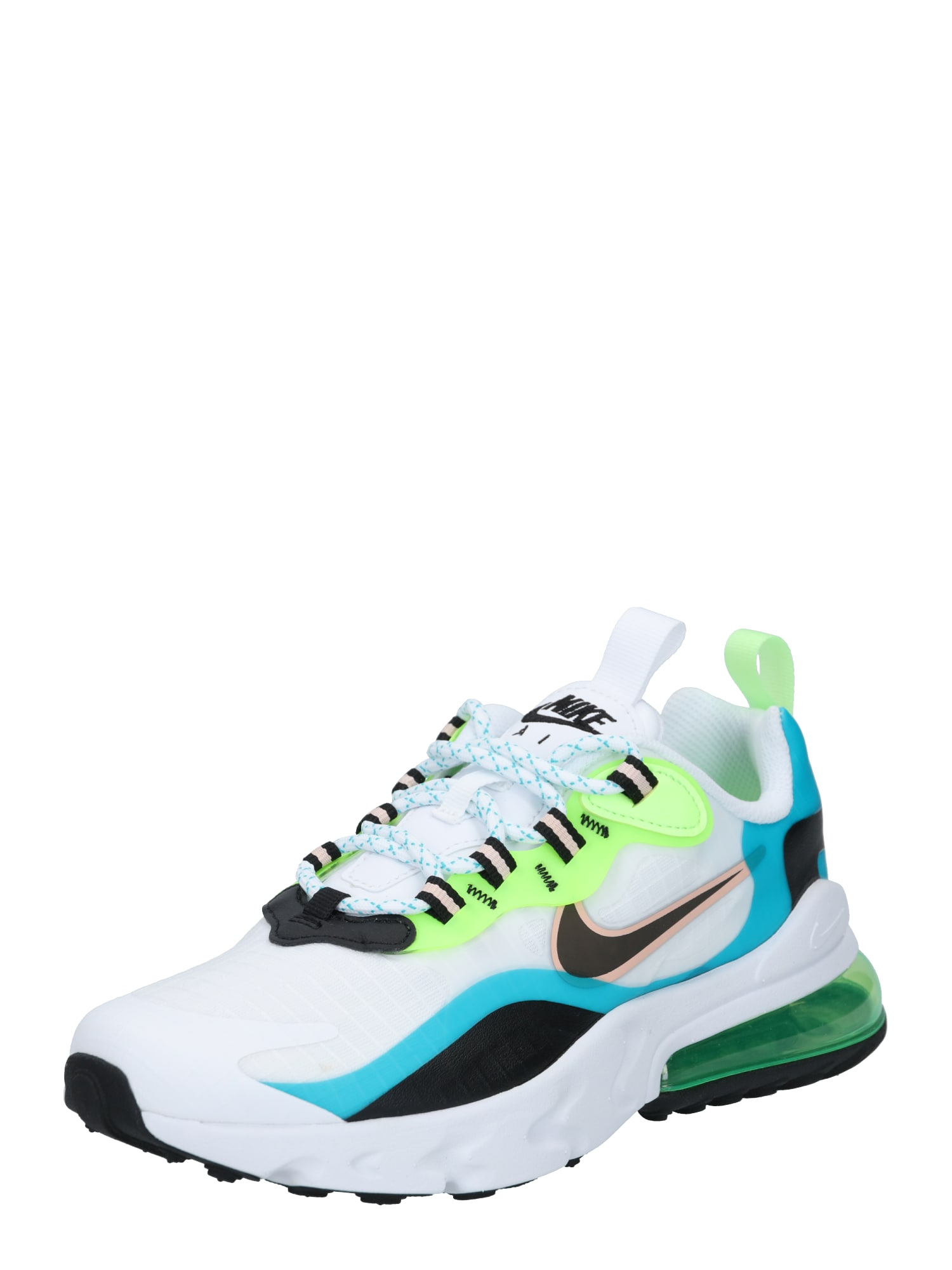 Nike Air Max 270 React SE Jongens Sneakers Oracle Aqua Black-Ghost Green