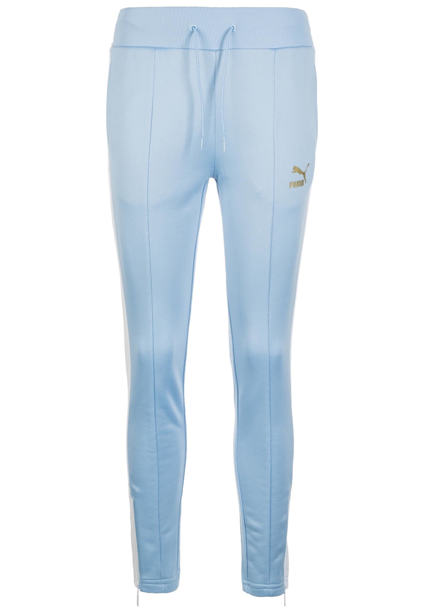 Puma Dames Sportbroek Archive Retro Lichtblauw Wit puma kopen in de aanbieding