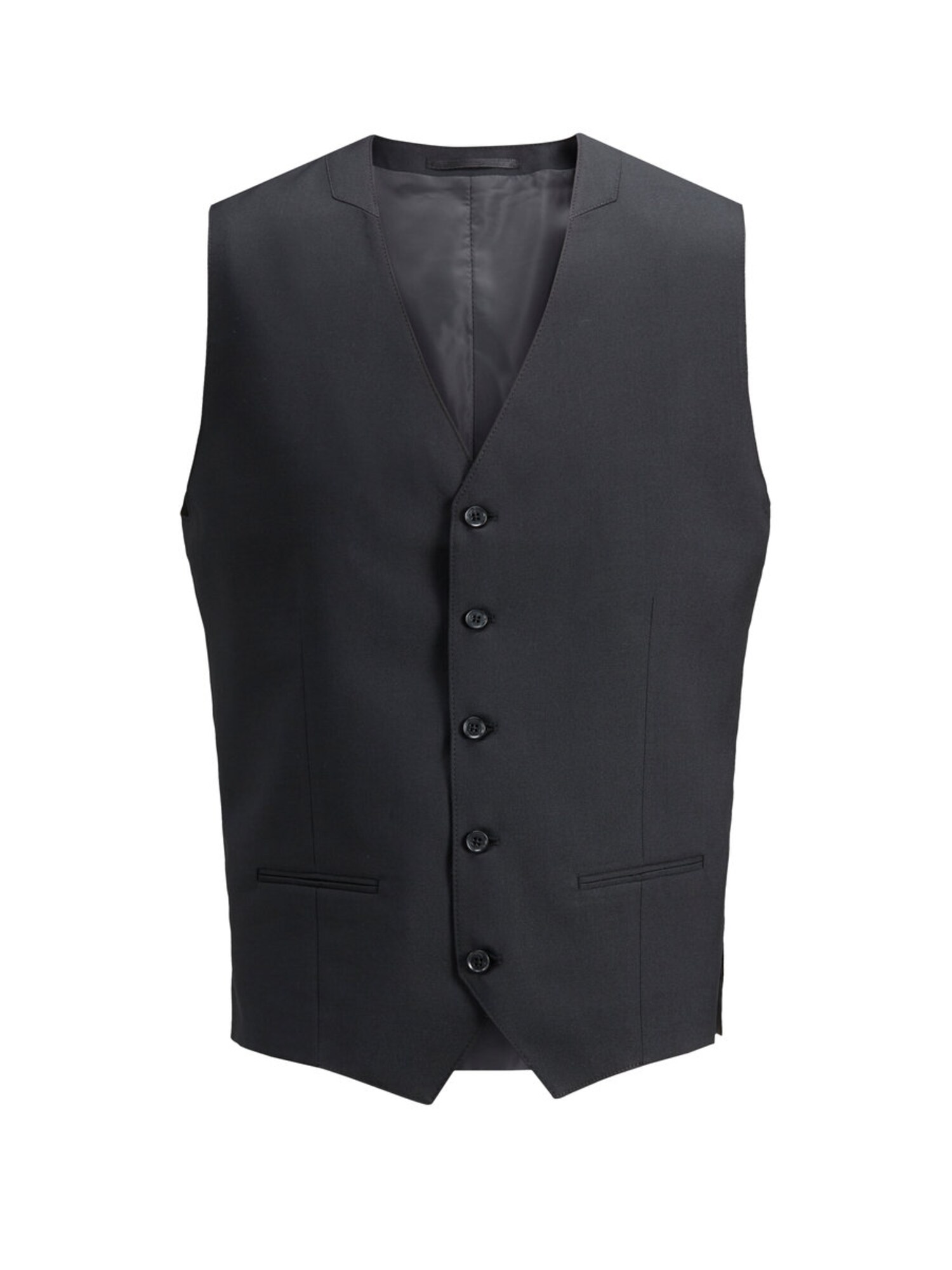 JACK & JONES Vesta k obleku  čierna