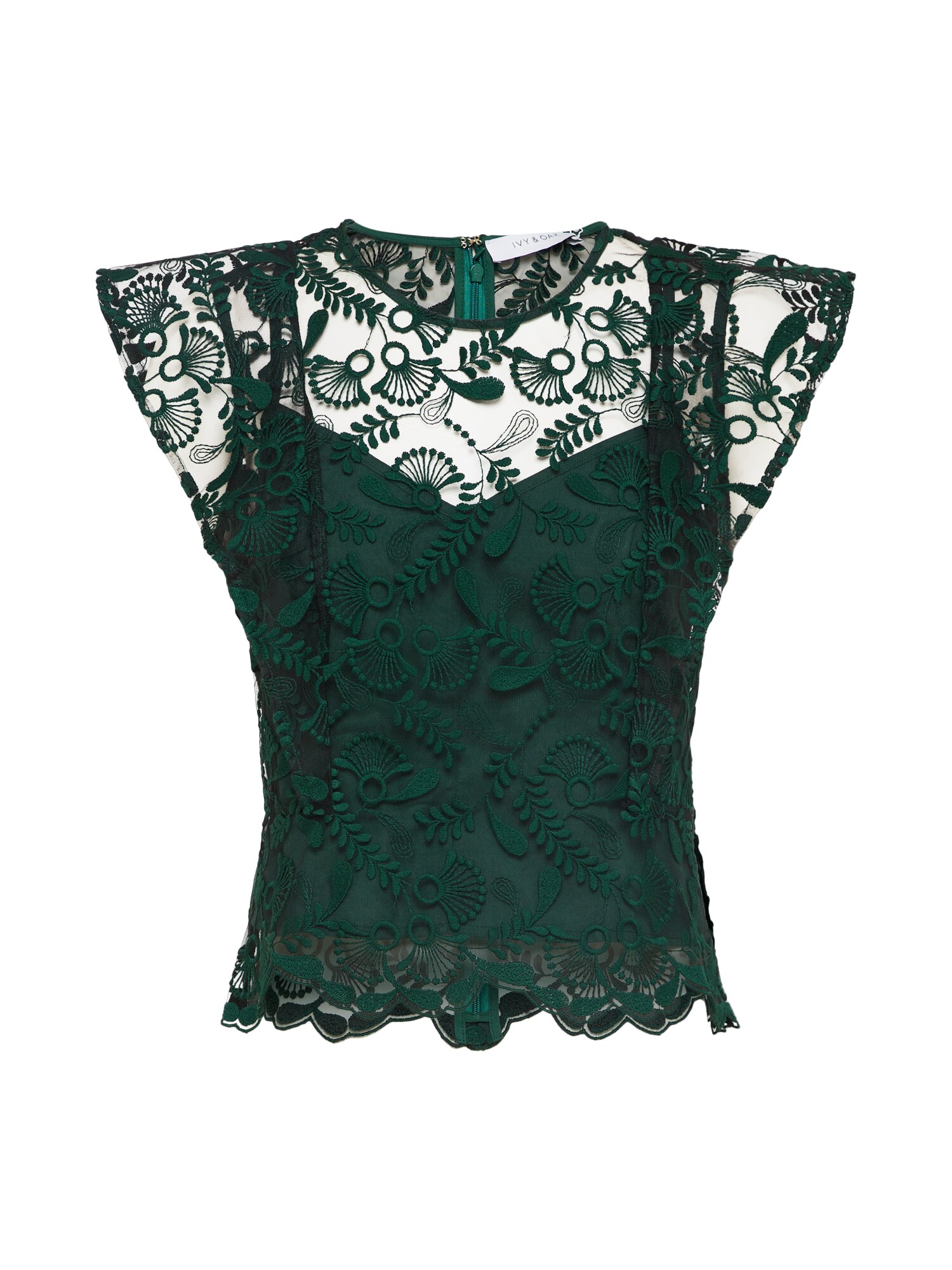 Ivy Oak Dames Blouse Smaragd ivy oak kopen in de aanbieding
