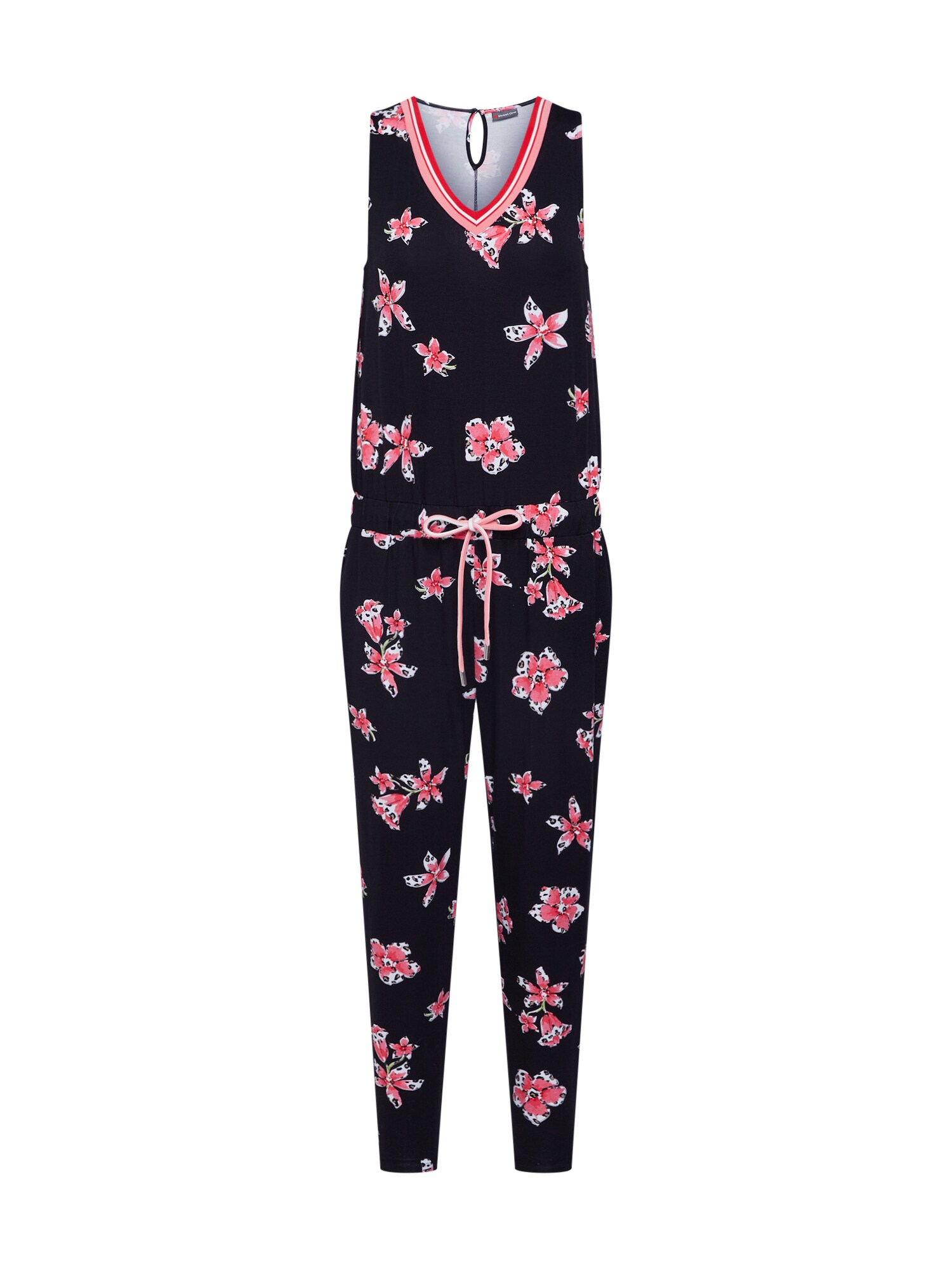 Street One Dames Jumpsuit Flower Leo Merlot Zwart street one kopen in de aanbieding
