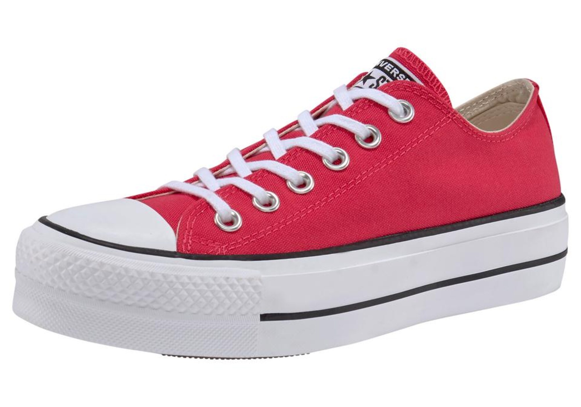 CONVERSE Sportbačiai be auliuko  raudona / balta