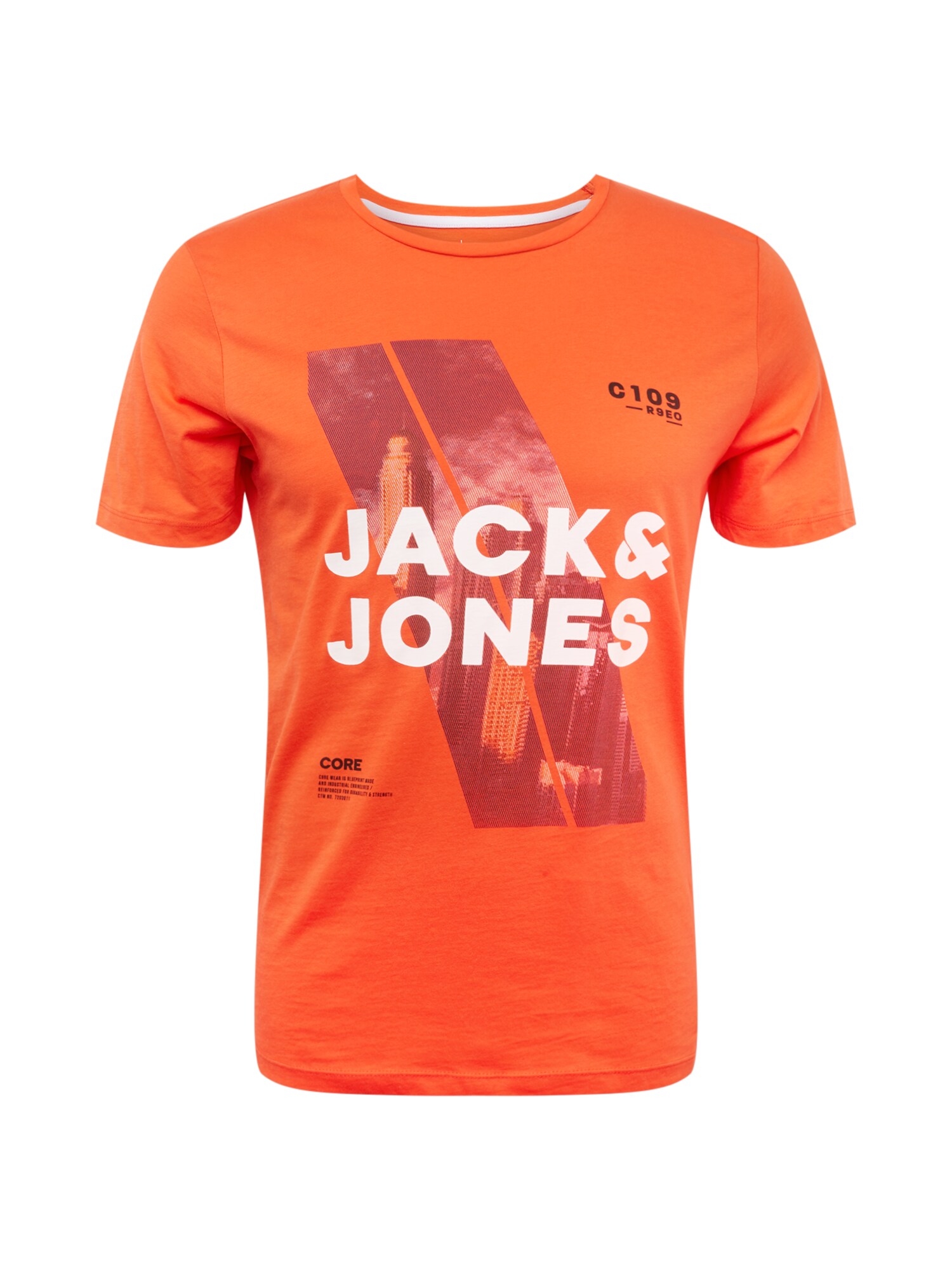Jack And Jones Heren Shirt Jeep Tee Gemengde Kleuren Donkeroranje jack and jones kopen in de aanbieding