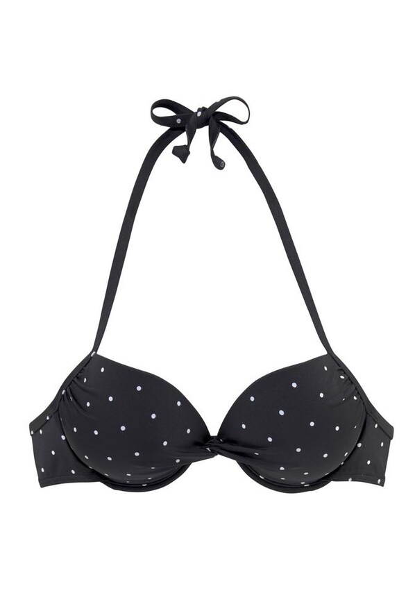 LASCANA, Bikini felső 'Sparkel', fekete, 3 kép a 4 közül