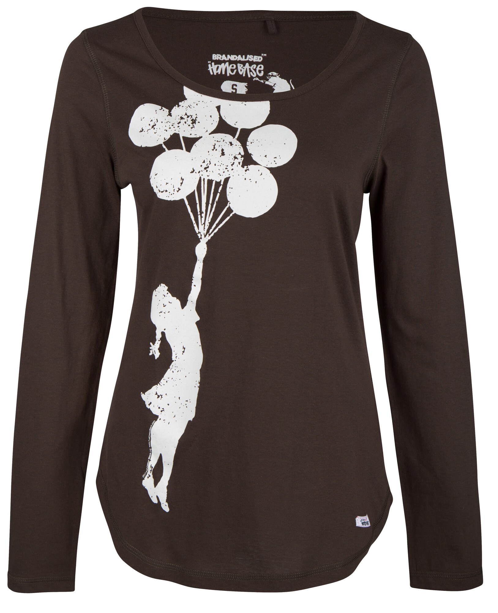 Homebase Dames Shirt Brandalised By Bruin homebase kopen in de aanbieding