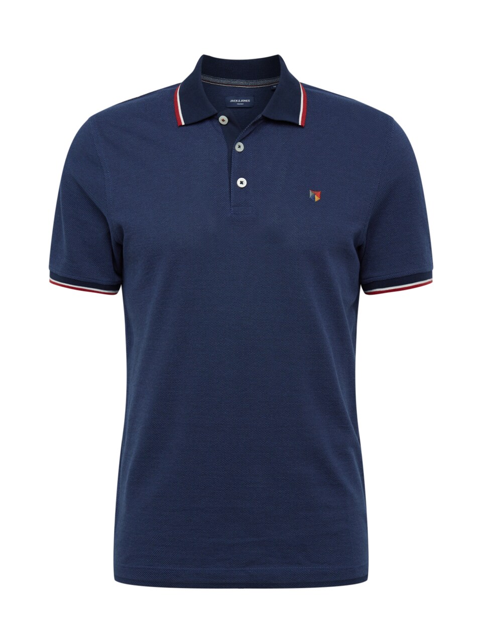 T-shirt 'Bluwin' marinblå / gulmelerad / blodröd