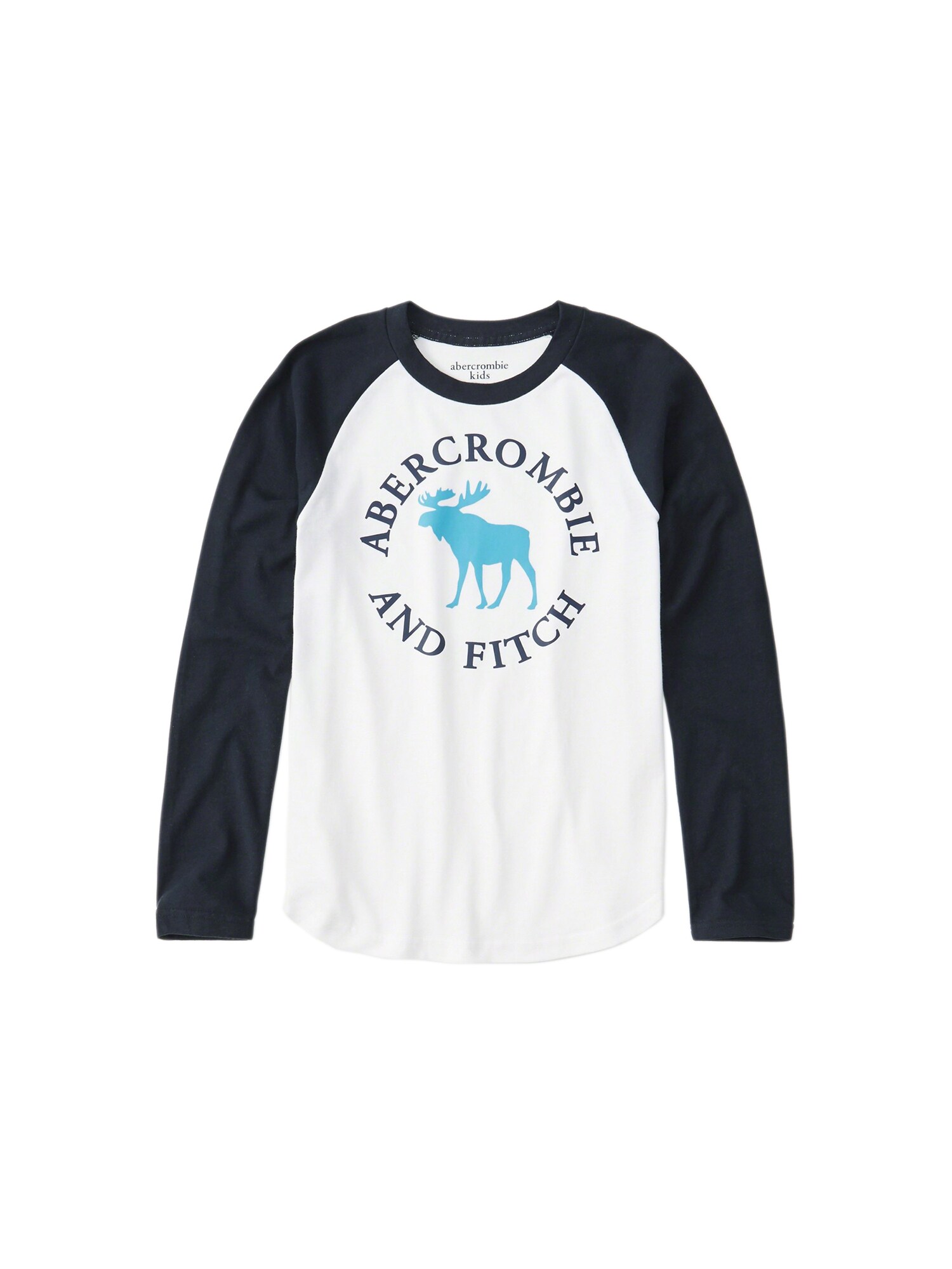 Abercrombie Fitch Jongens Shirt Ronald Raglan Wit abercrombie fitch kopen in de aanbieding