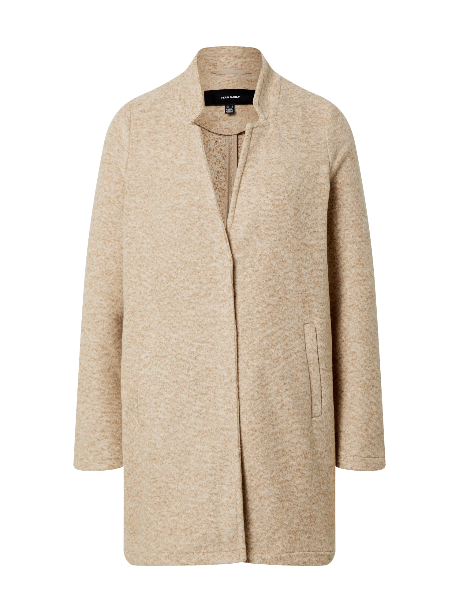 VERO MODA Palton de primăvară-toamnă Katrine  bej / alb