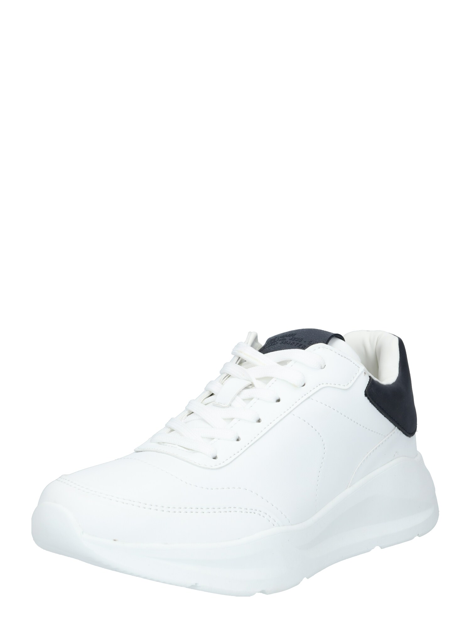 River Island Sportbačiai be auliuko 'CHUNKY RUNNER NAVY TAB'  balta / kobalto mėlyna