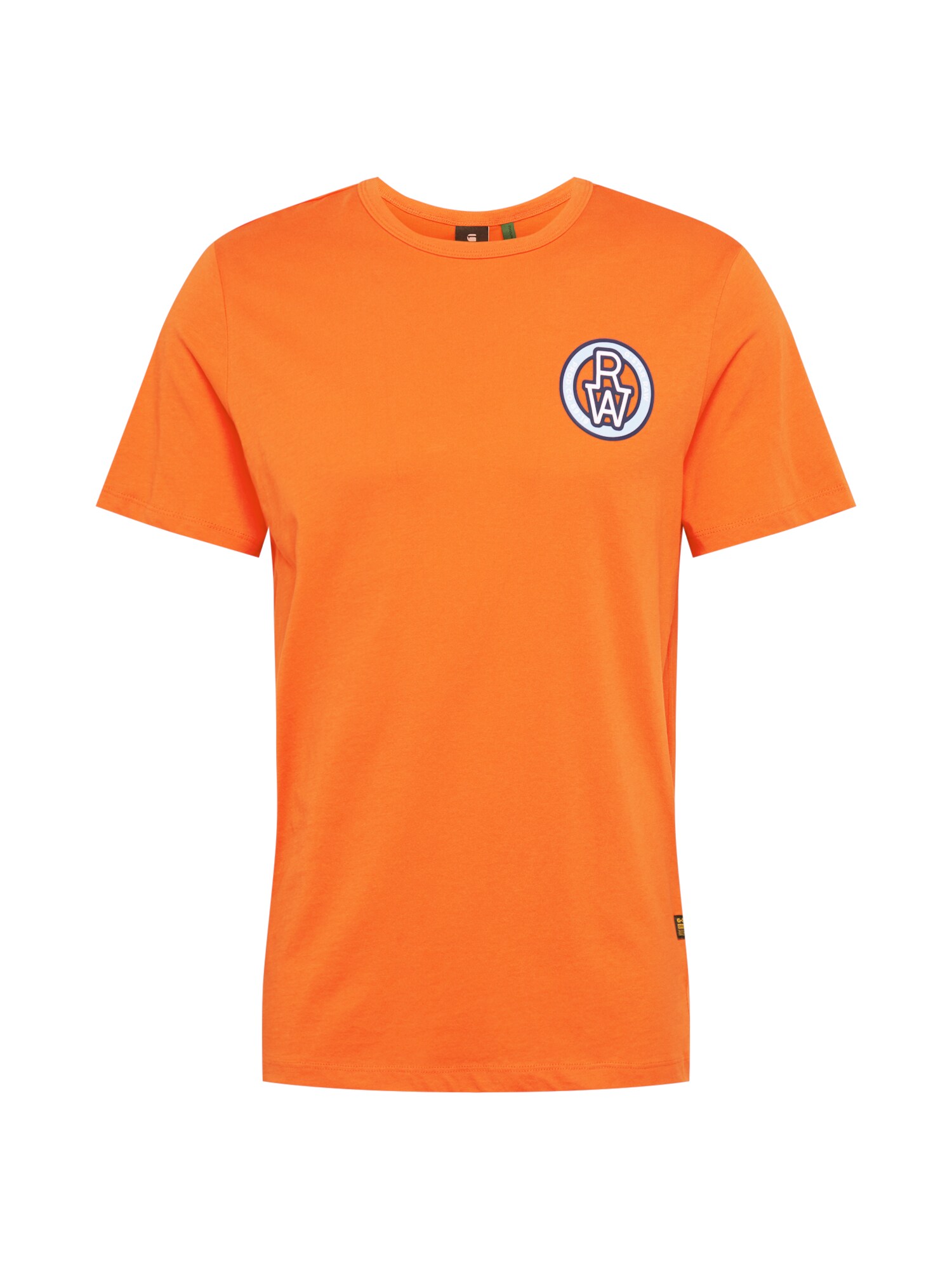 G-Star RAW Marškinėliai  oranžinė / tamsiai mėlyna / balta