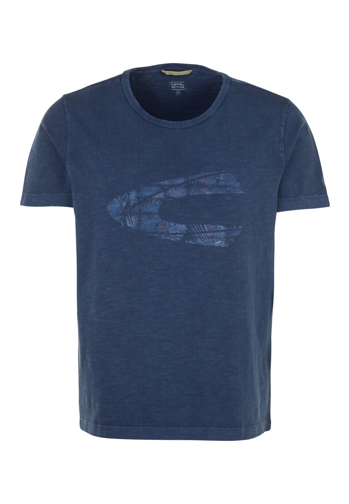 Camel Active Heren Shirt Nachtblauw Gemengde Kleuren camel active kopen in de aanbieding