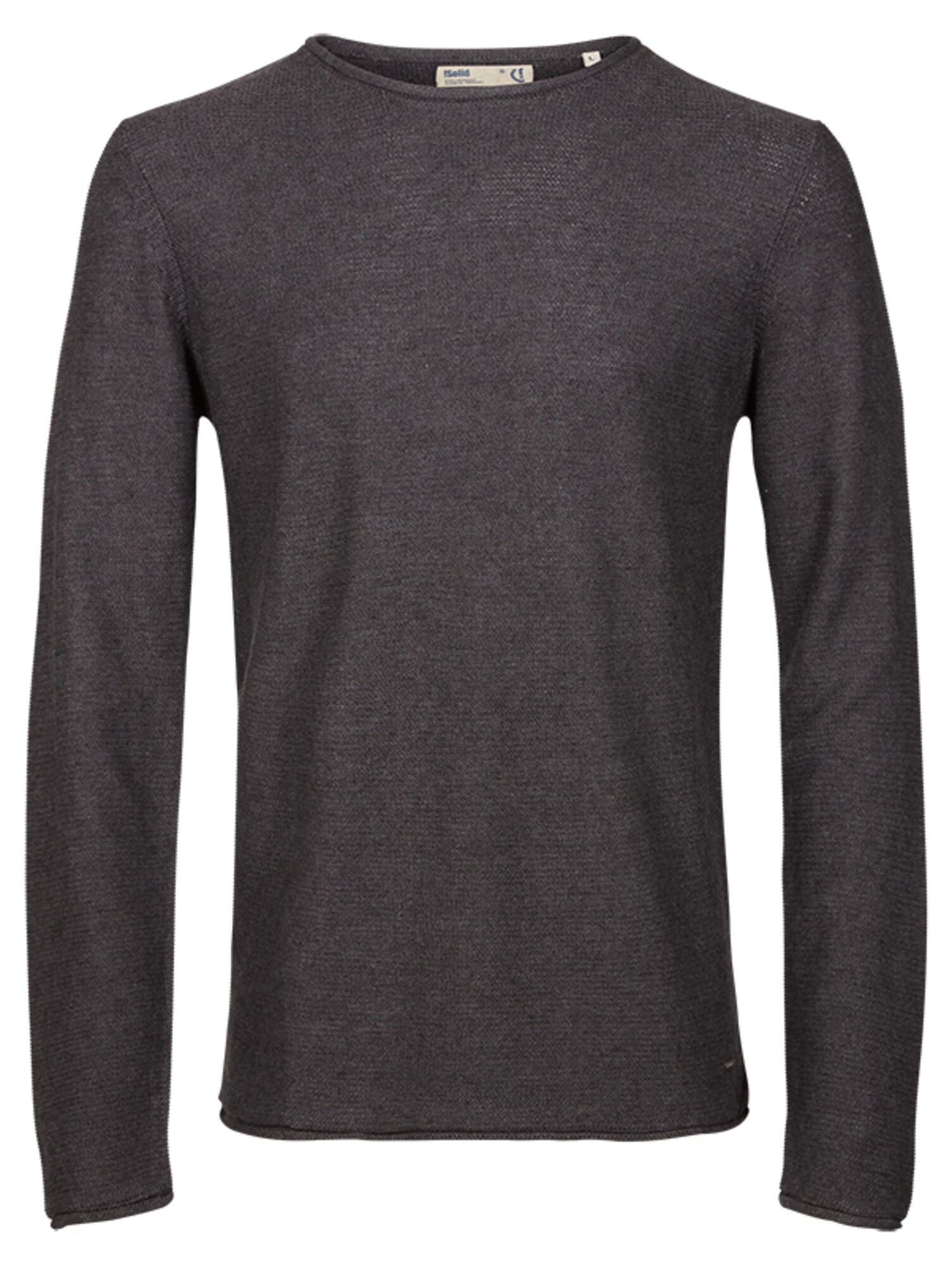 Solid Heren Shirt Jarah Donkergrijs solid kopen in de aanbieding