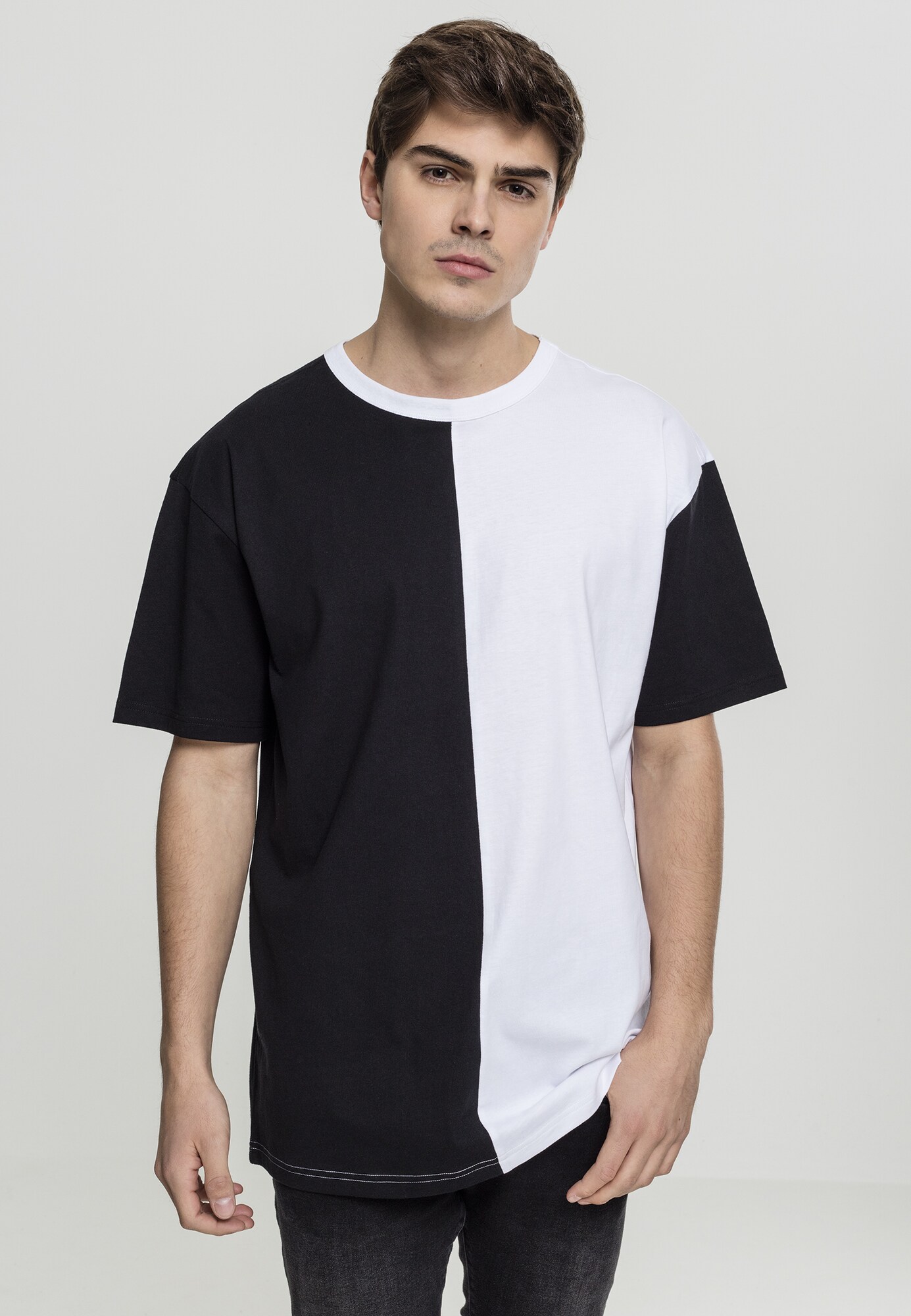 Urban Classics Póló 'Harlequin'  fekete / fehér termék 2. képe